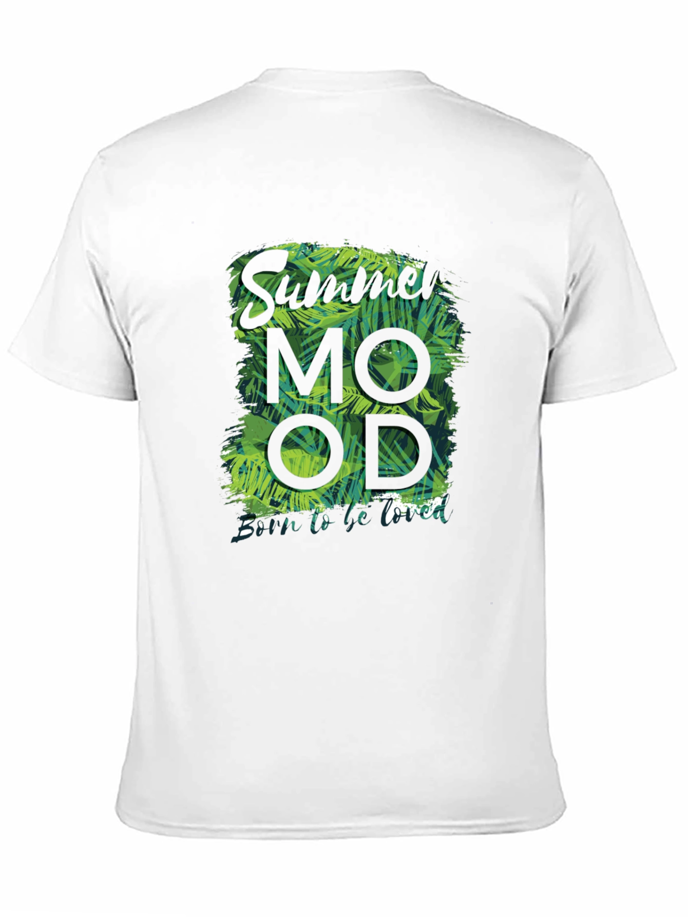 Black Summer Mood Graphic Print Black T-Shirt view 11