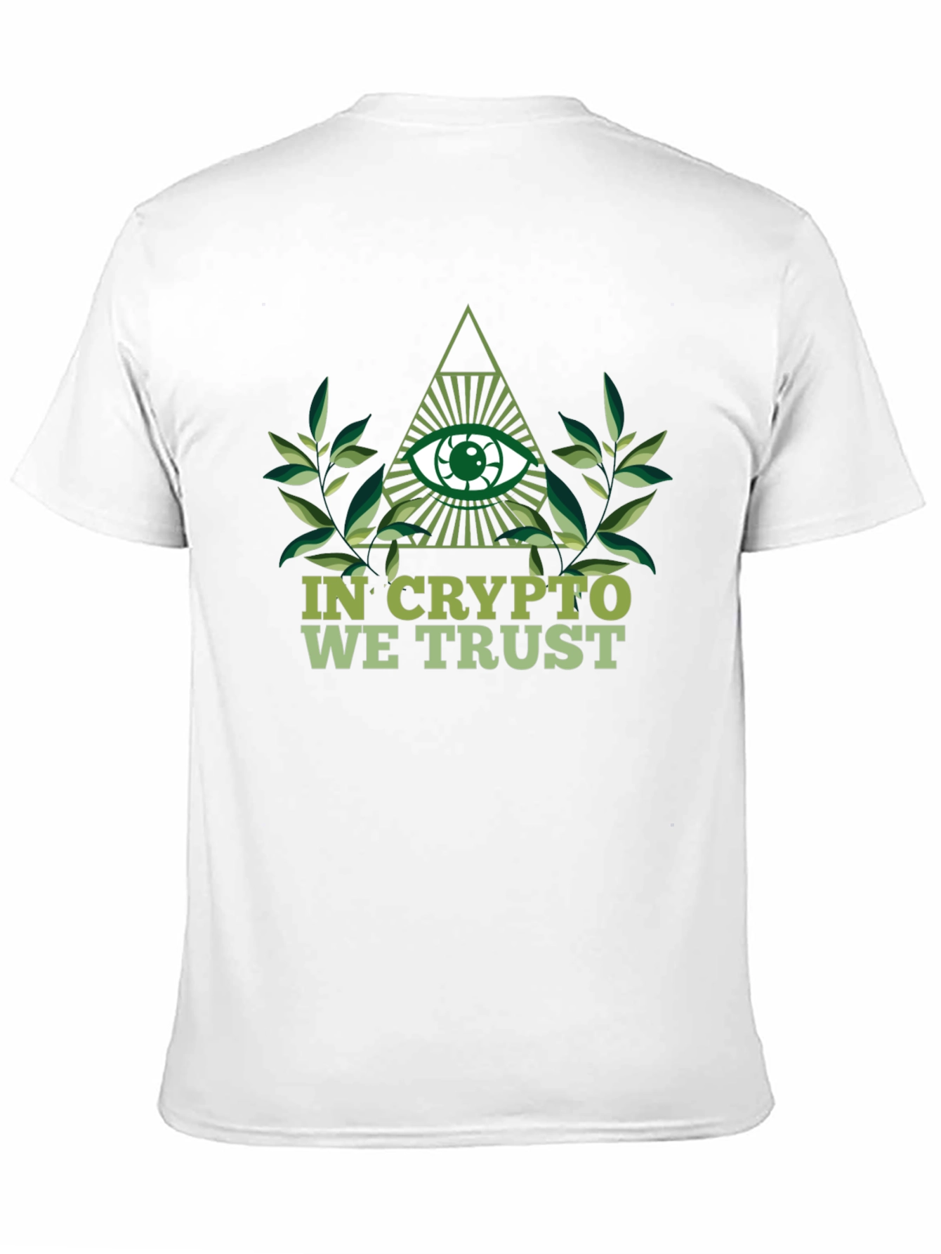 Black Crypto Trust T-Shirt - Illuminati Eye Design view 11