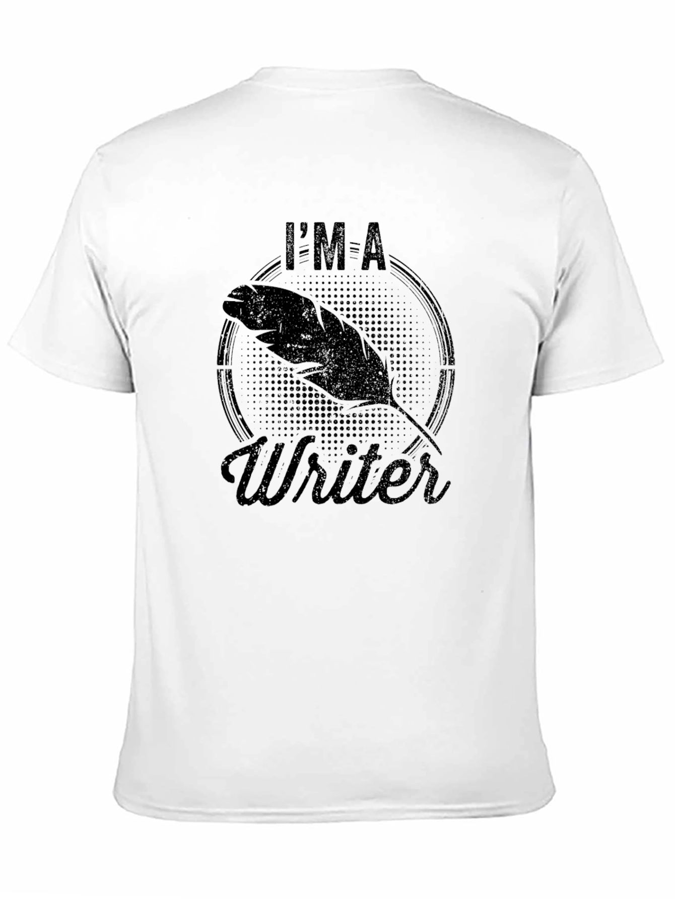 Black I'm a Writer T-Shirt - Black Ink Quill Tee view 11