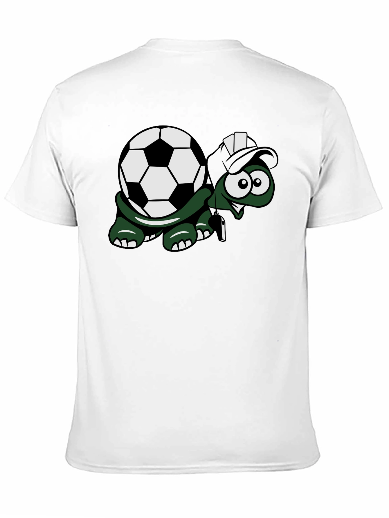 Black Soccer Turtle Graphic Tee - Fun Black T-Shirt view 11