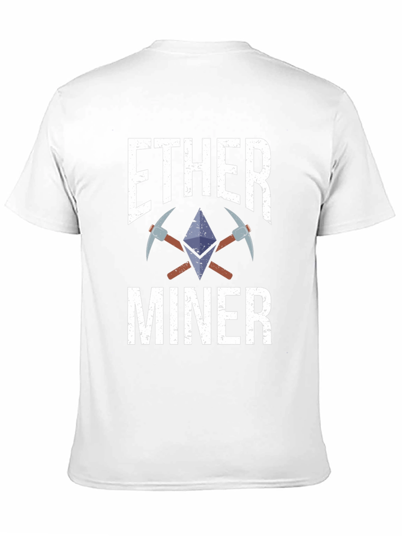 Black Ethereum Miner Crypto T-Shirt view 11