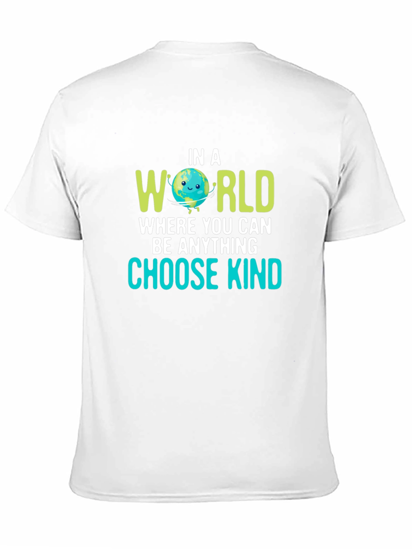Black Choose Kind Earth Graphic Black T-Shirt view 11
