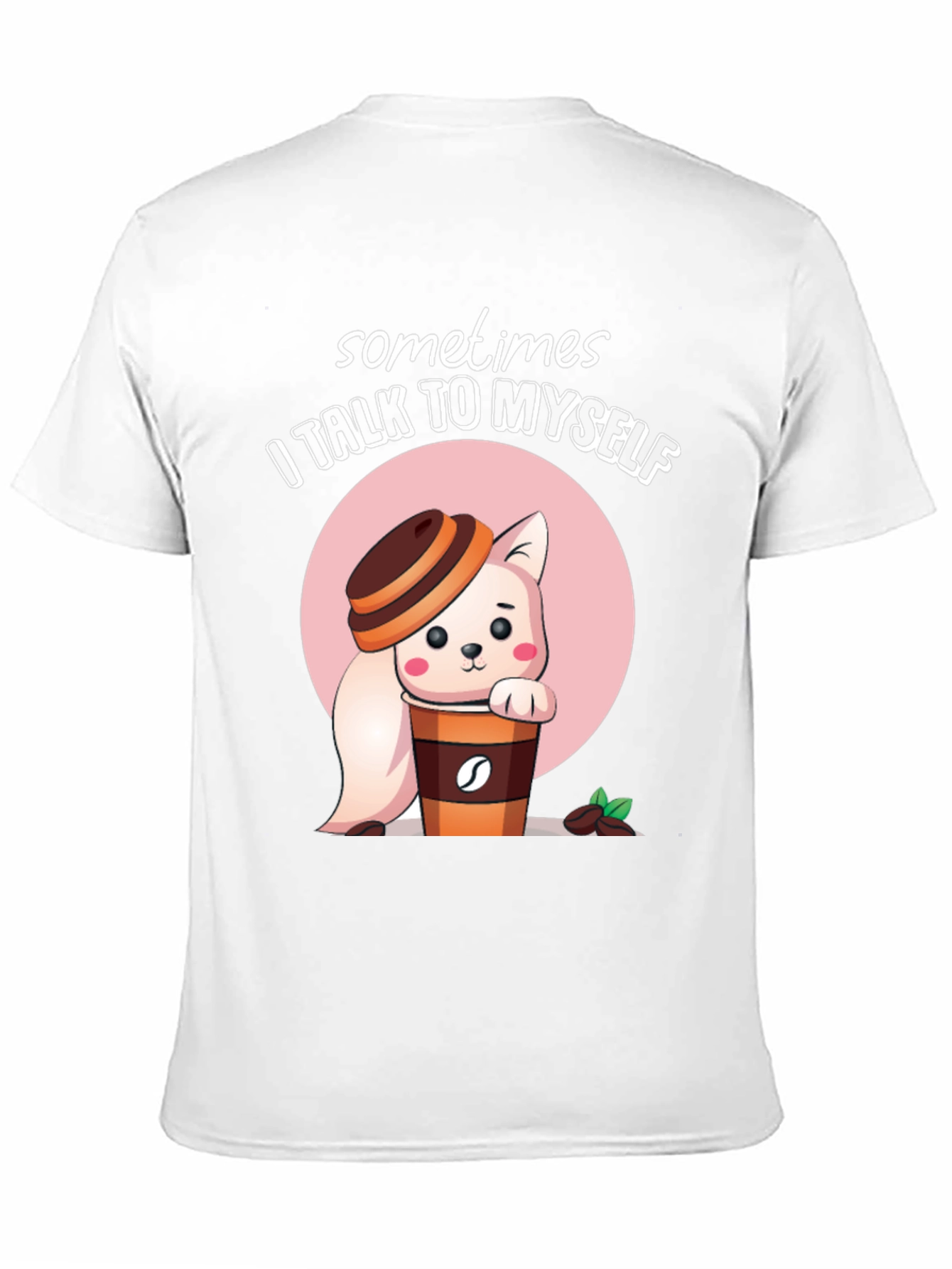 Black Sometimes I Talk to Myself T-Shirt view 11