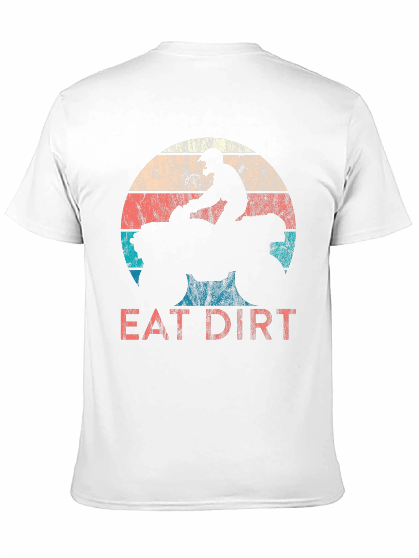 Black Eat Dirt T-Shirt - Retro ATV Motocross Design view 11