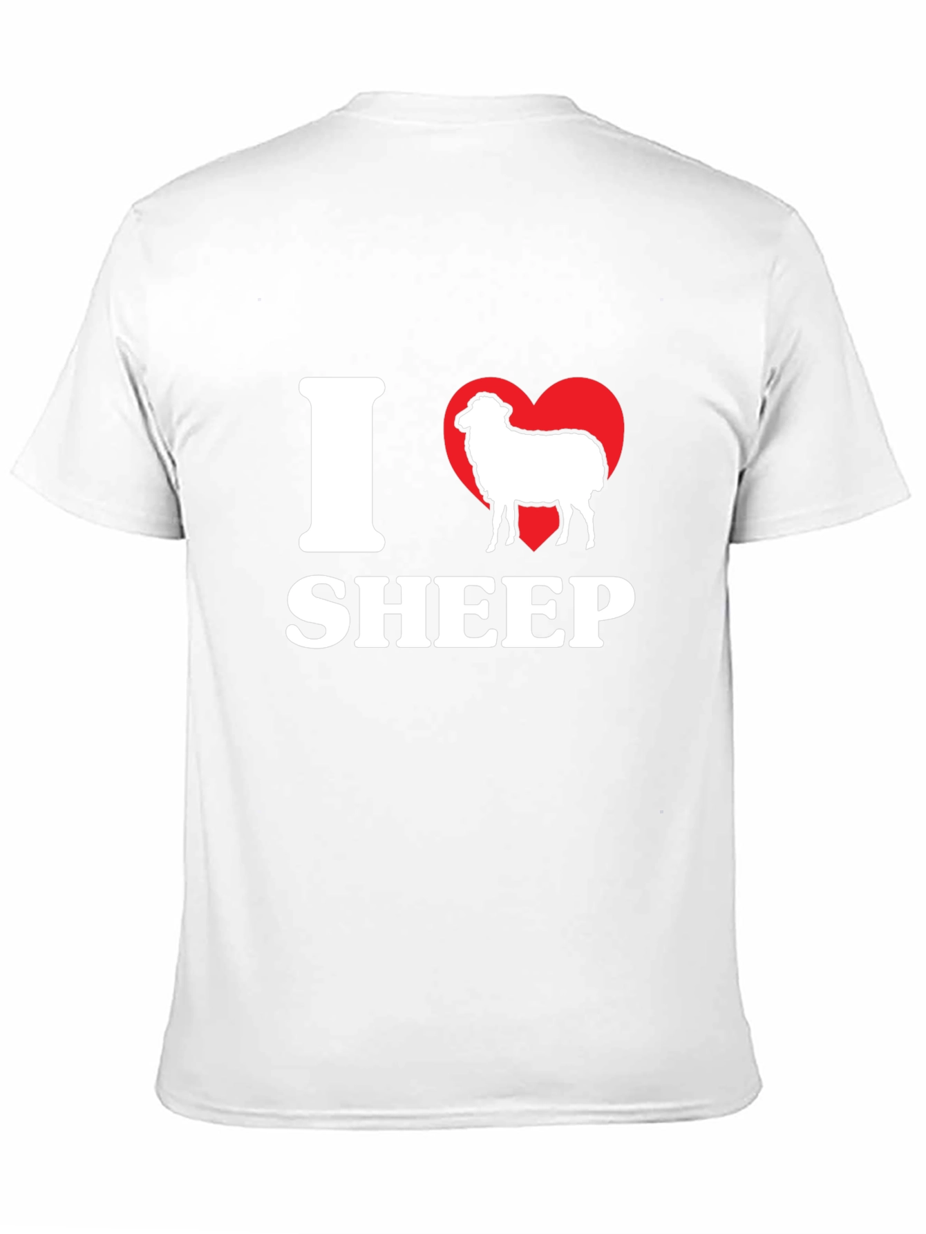 Black I Love Sheep Black T-Shirt view 11