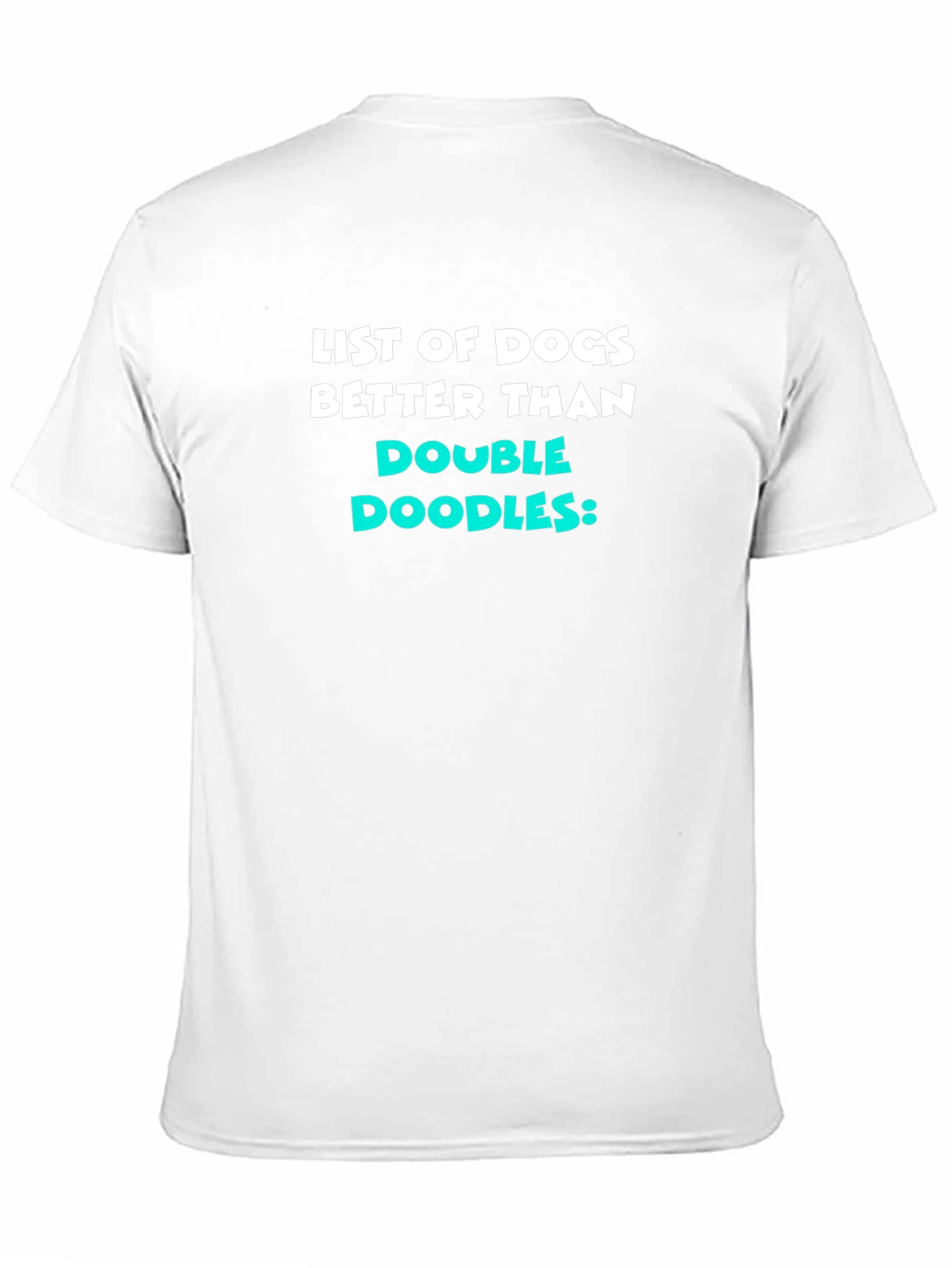Black Funny Dog Lover T-Shirt - Double Doodles Humor view 11