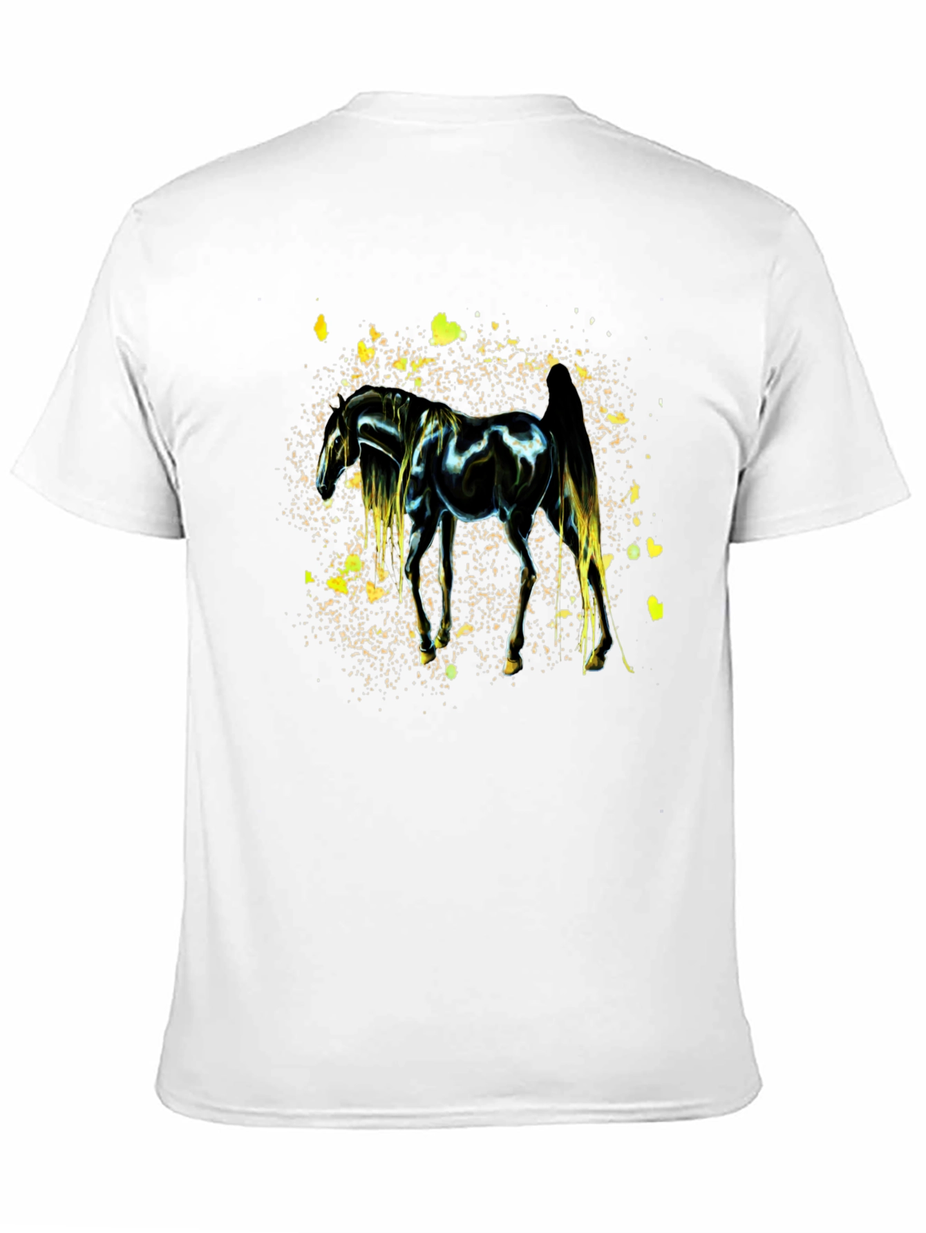 Black Horse Graphic Black Tee view 11