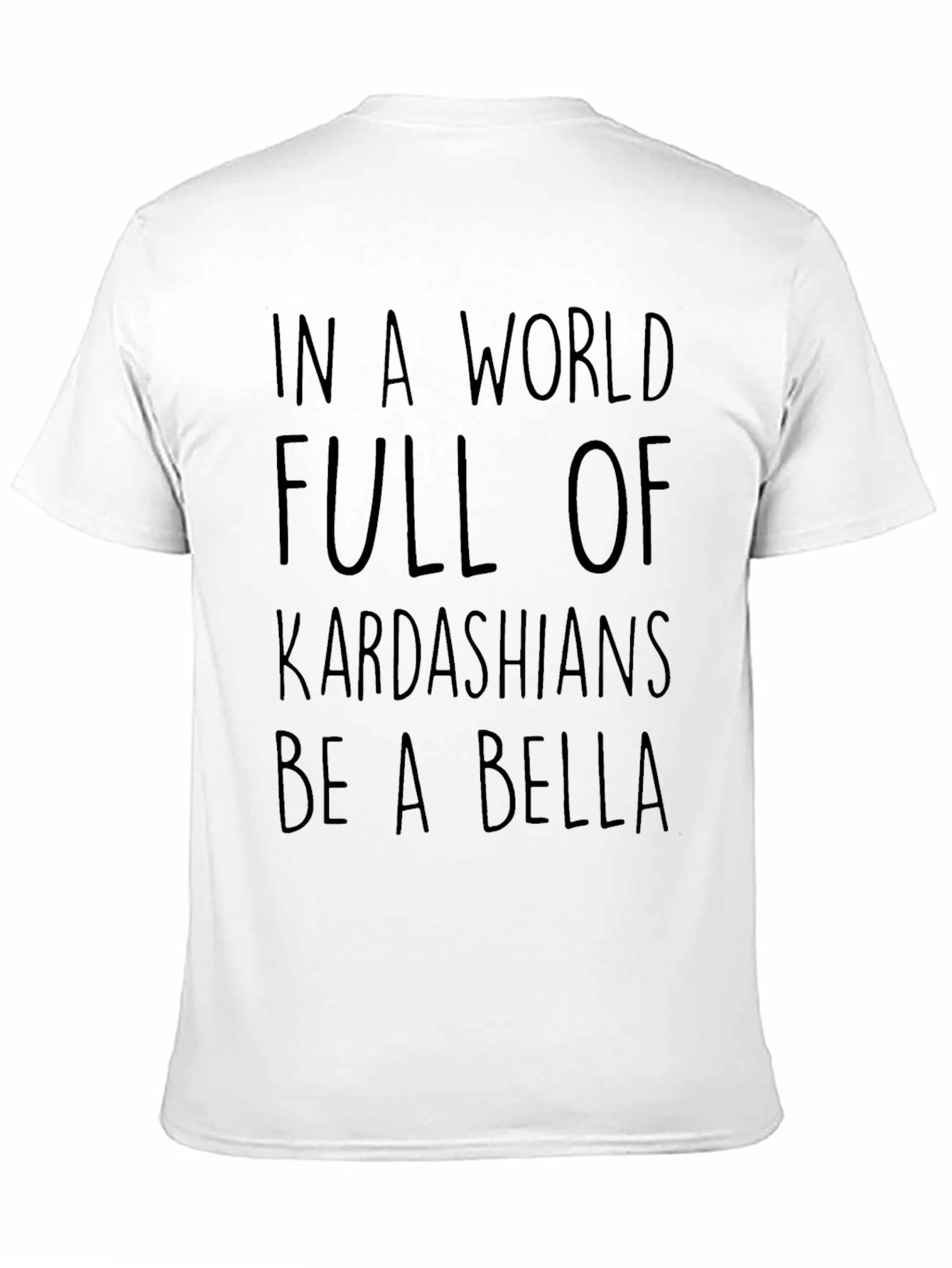 Black Kardashian Bella Graphic Tee - Trendy Slogan T-Shirt view 11