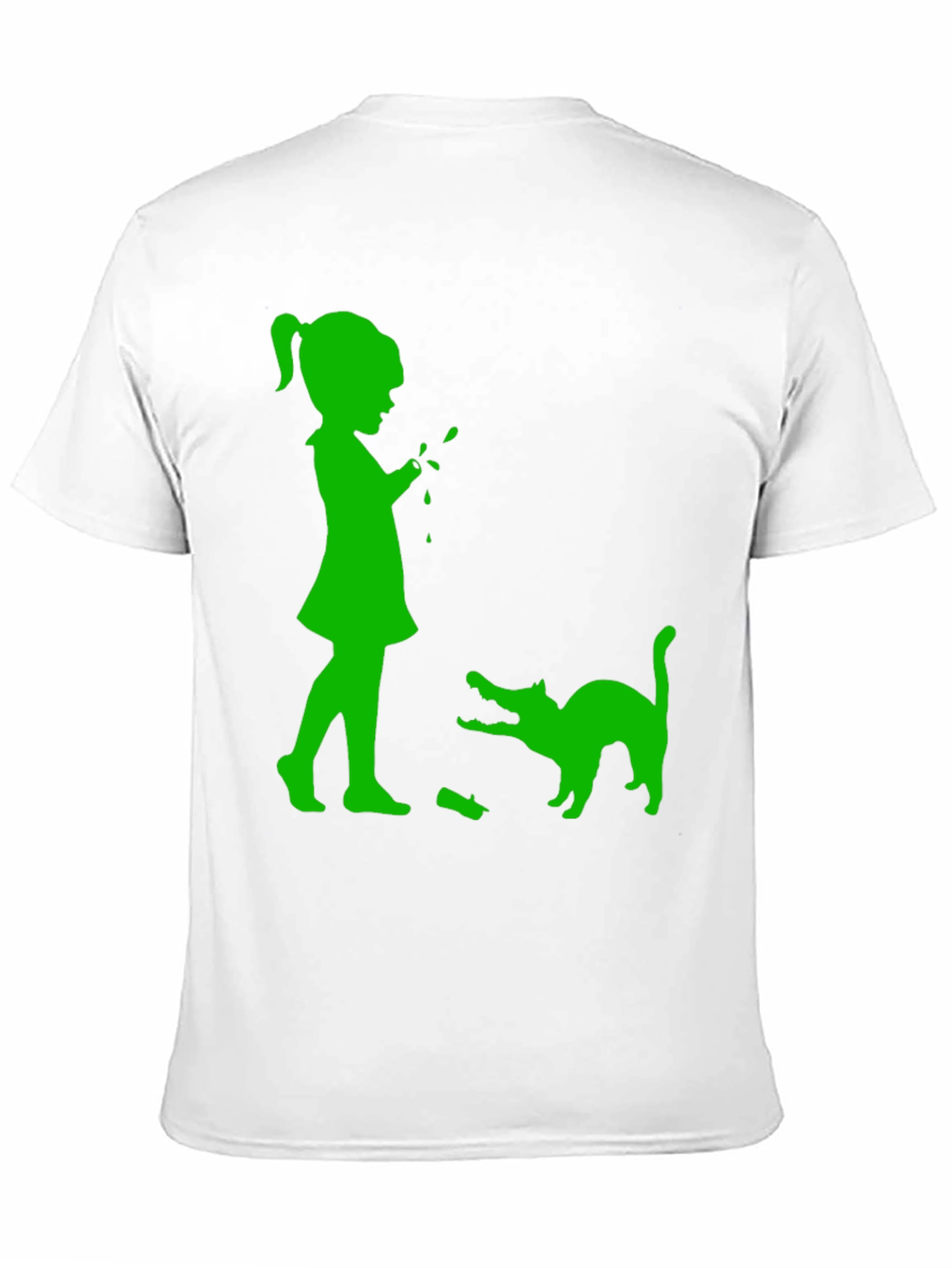 Black Girl & Cat Graphic Tee - Fun, Playful Design view 11