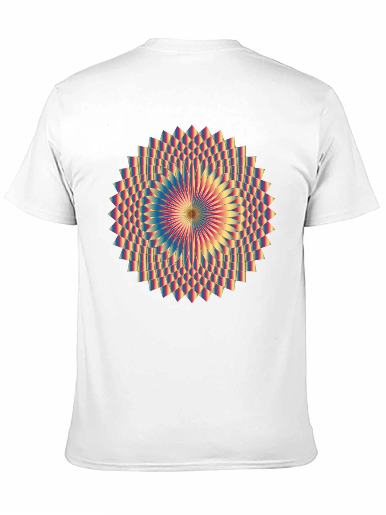 Black Geometric Mandala Graphic Tee - Black view 11