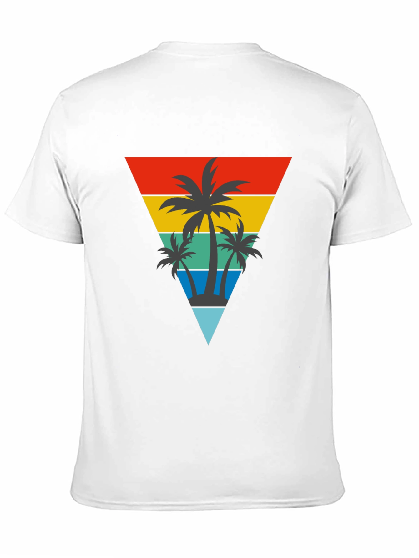 Black Retro Palm Tree Graphic T-Shirt view 11