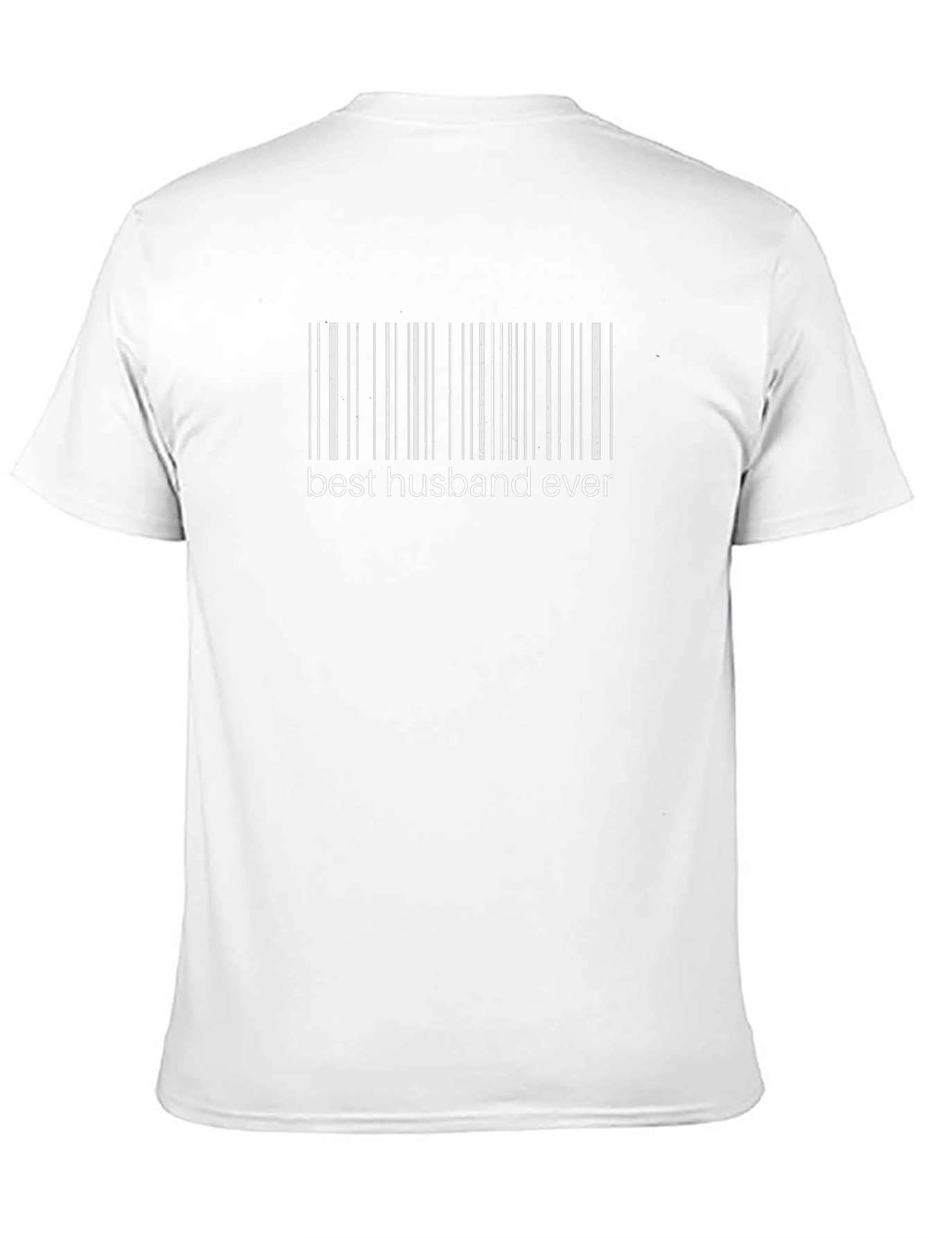 Best Husband Ever Barcode Graphic T-Shirt - 11