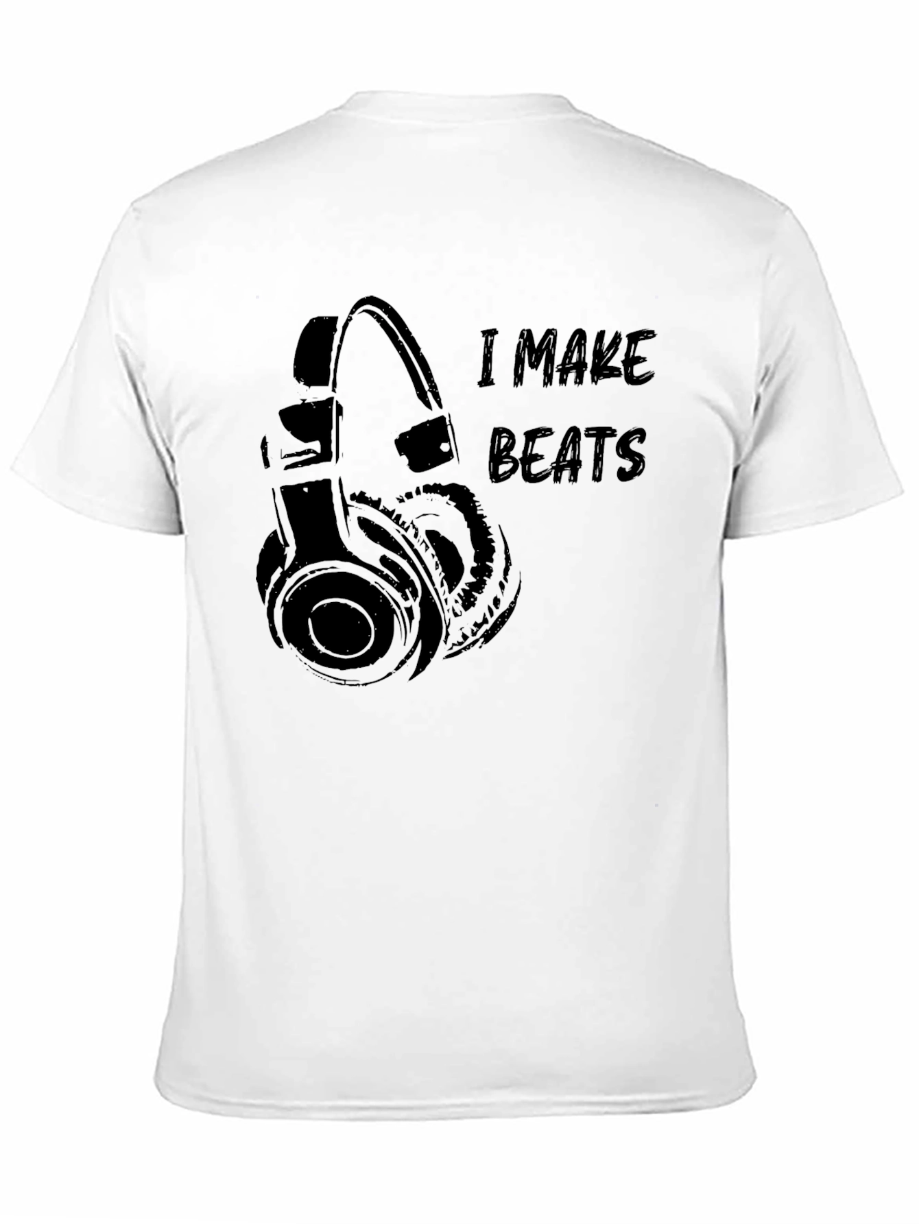 Black I Make Beats Black Graphic T-Shirt view 11