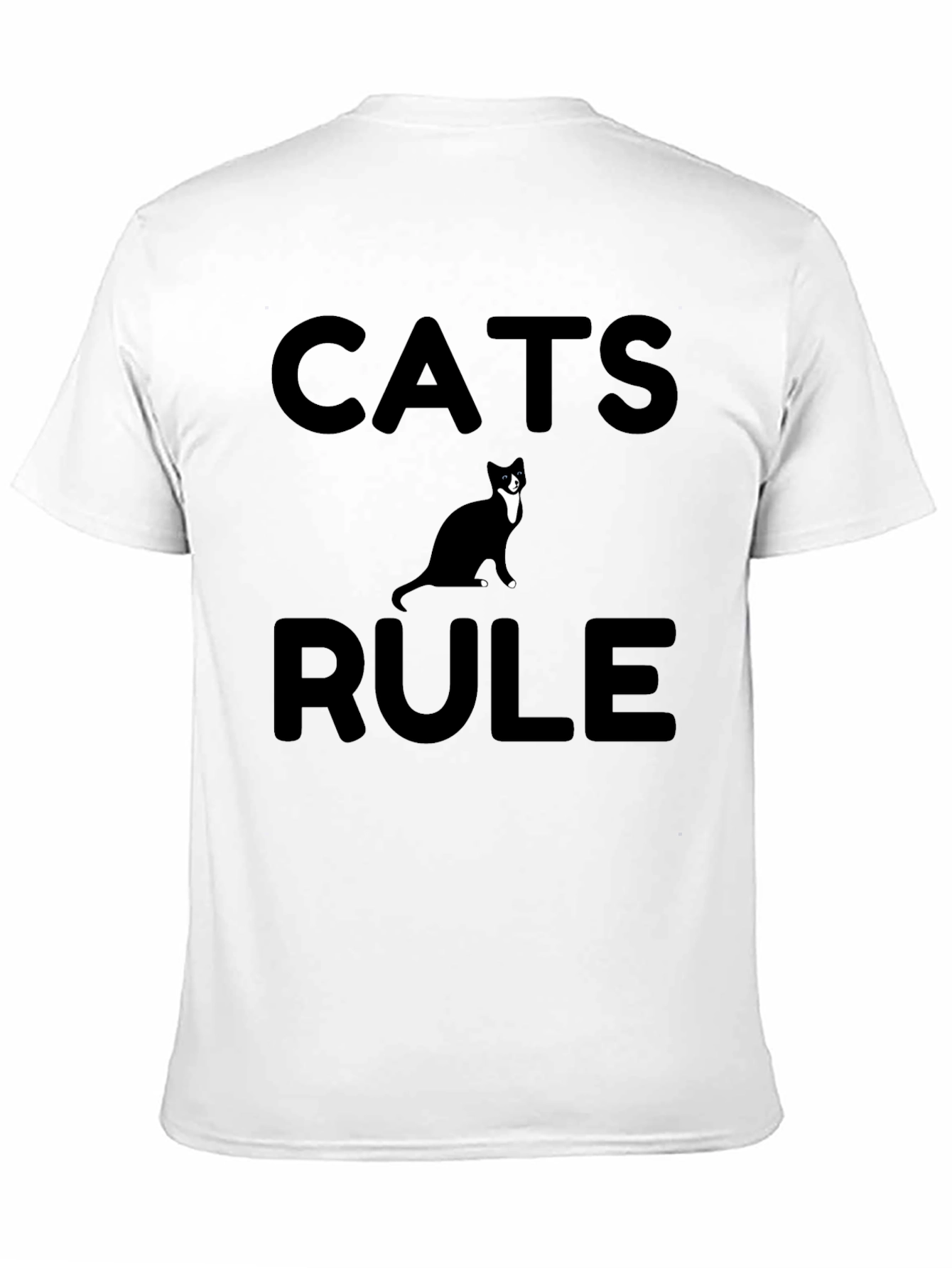 Black Cats Rule Graphic Tee - Black view 11