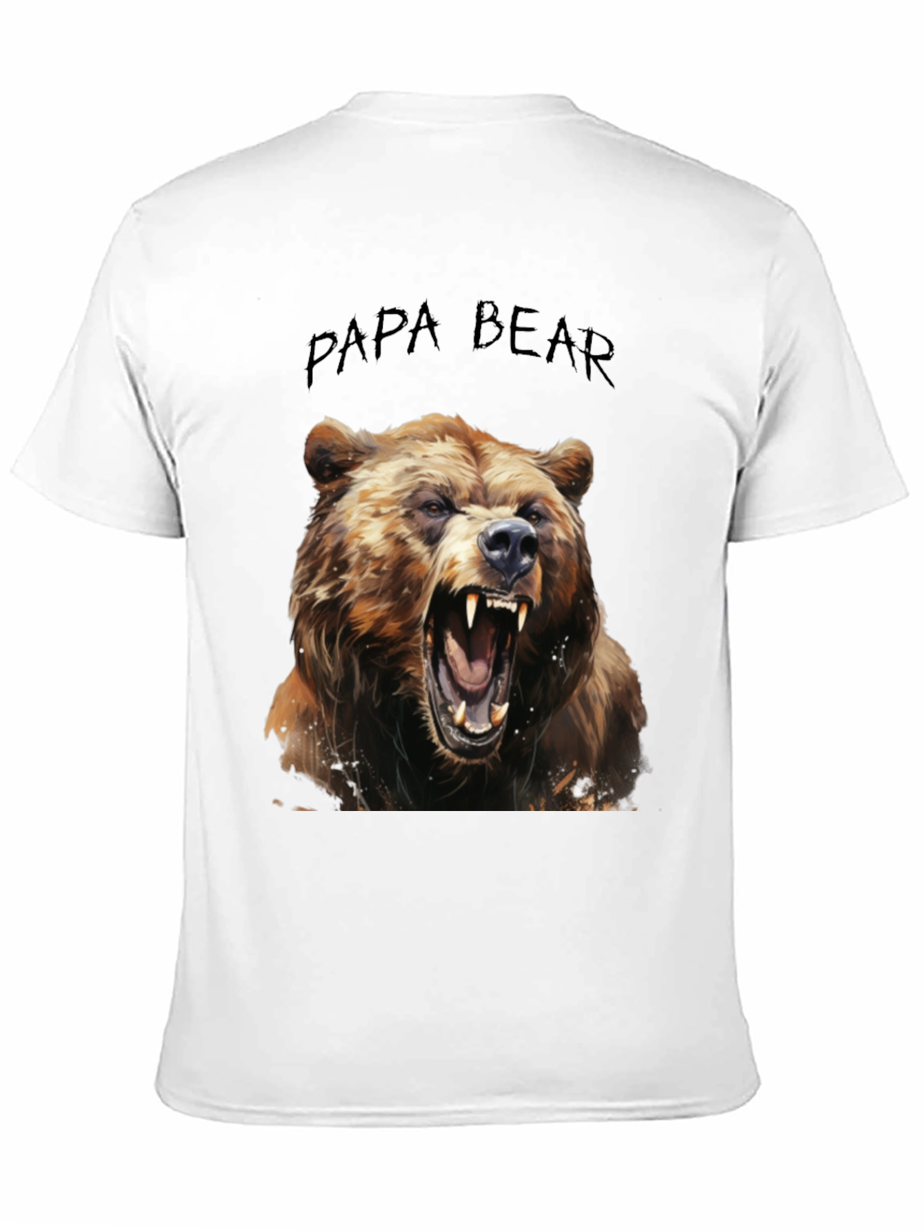 Black Papa Bear Graphic T-Shirt view 11