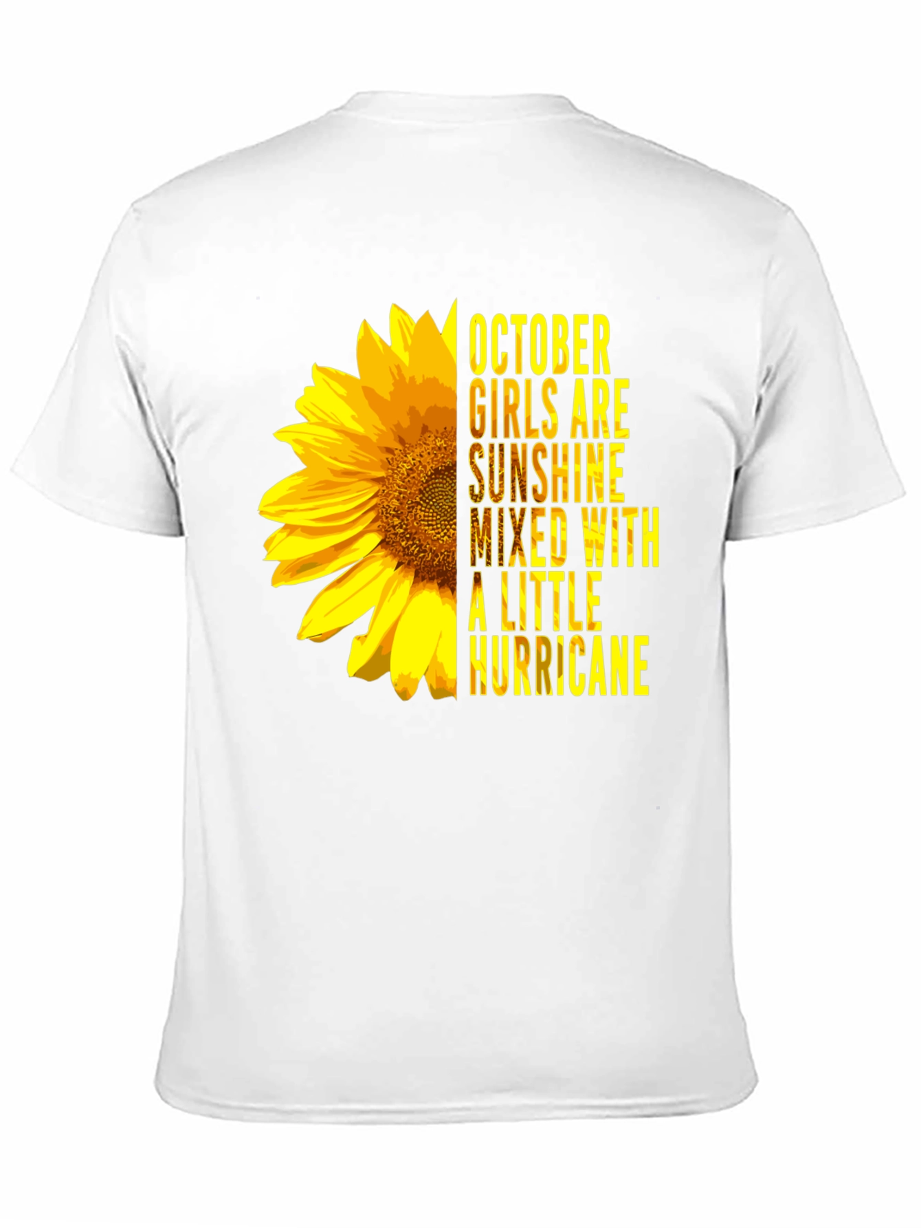 Black October Girl Sunflower Graphic Tee - Black view 11
