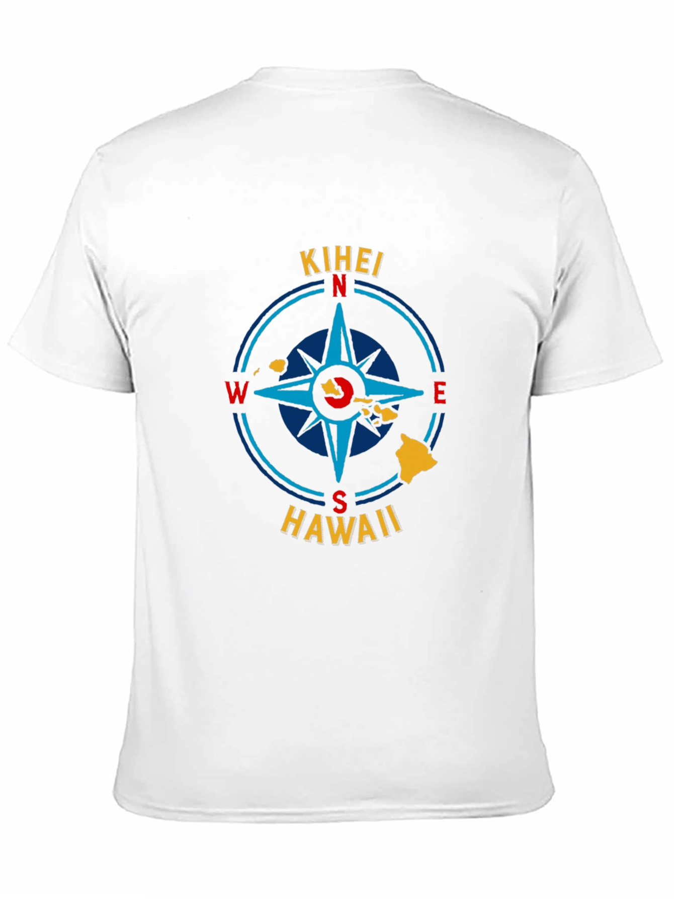 Black Kihei Hawaii Compass Graphic T-Shirt view 11