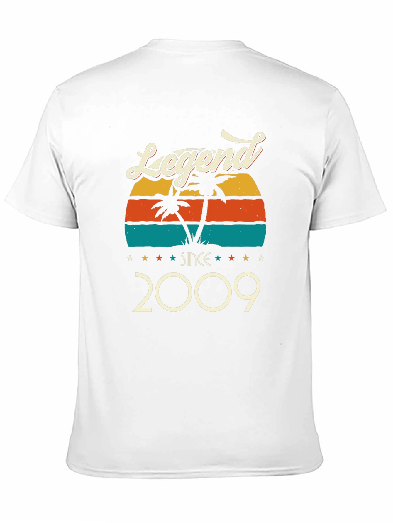 Black Legend Since 2009 Retro Graphic T-Shirt view 11