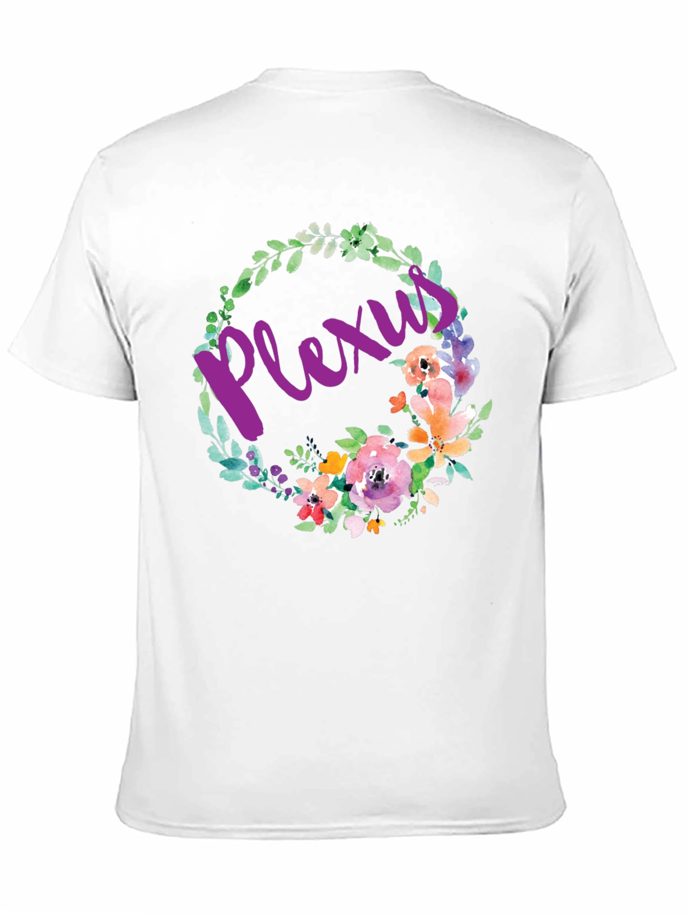 Black Floral Plexus Graphic Tee - Comfortable Cotton Blend view 11