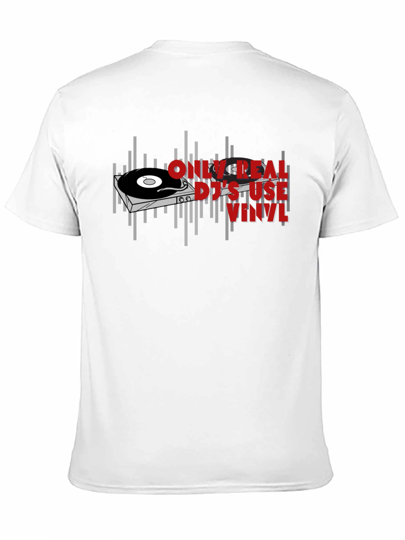 Black Real DJs Use Vinyl T-Shirt - Music Lover Gift view 11