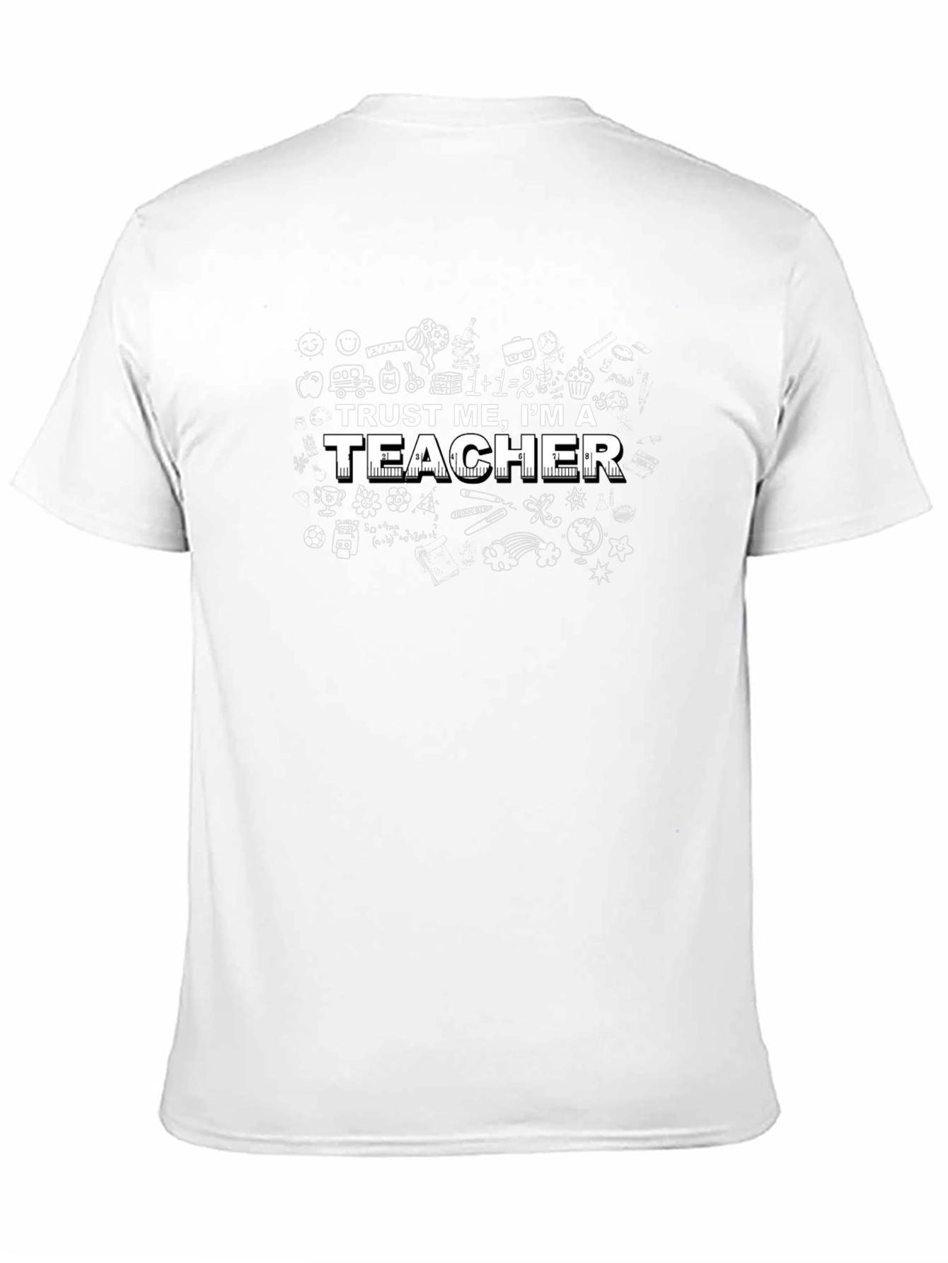 Black Trust Me, I'm A Teacher Graphic Tee - Black Cotton T-Shirt view 11