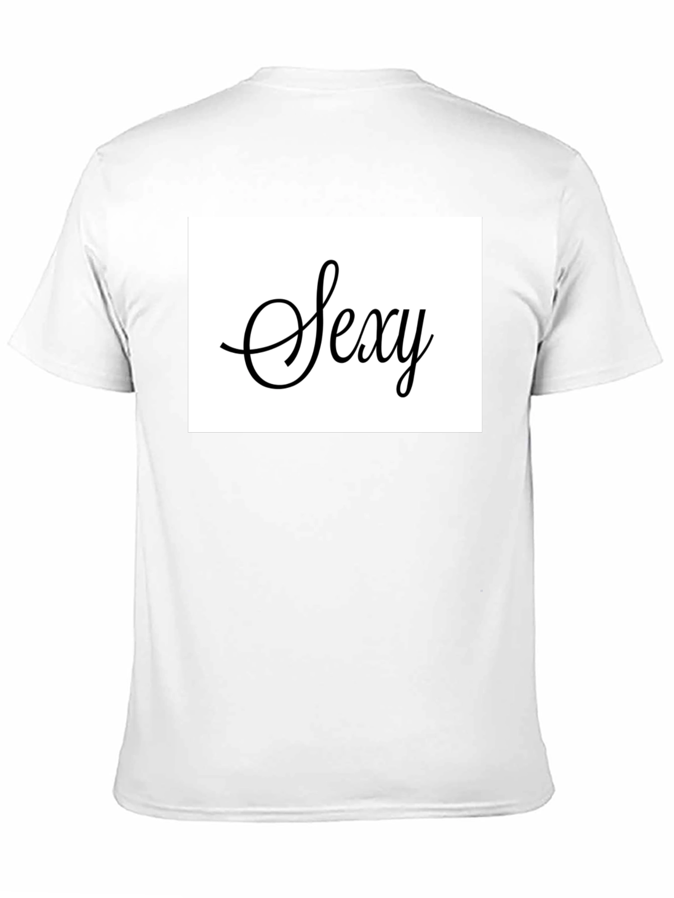 Black Sexy Graphic Tee - Men's Casual Black T-Shirt view 11