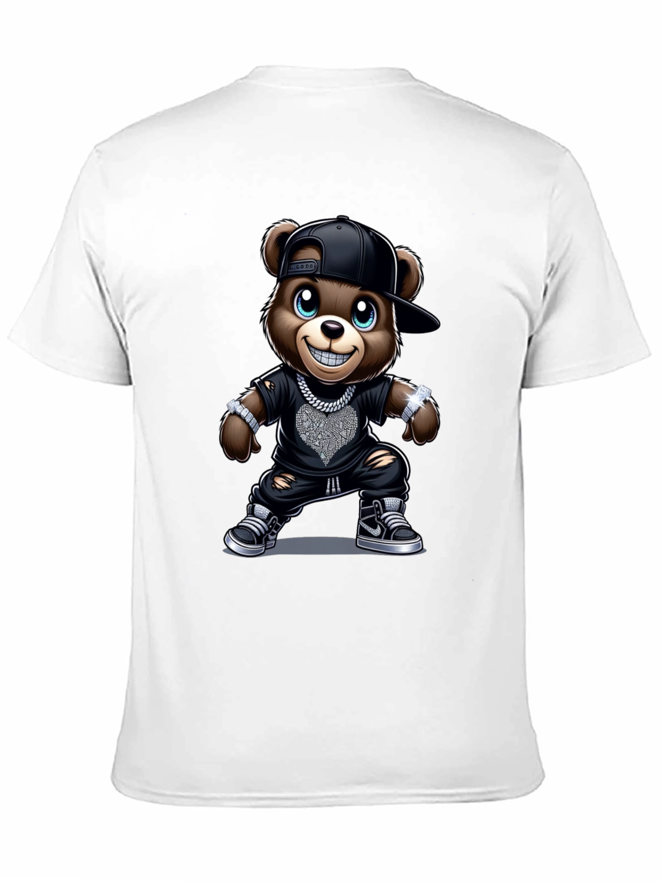 Black Cool Bear T-Shirt - Urban Style view 11