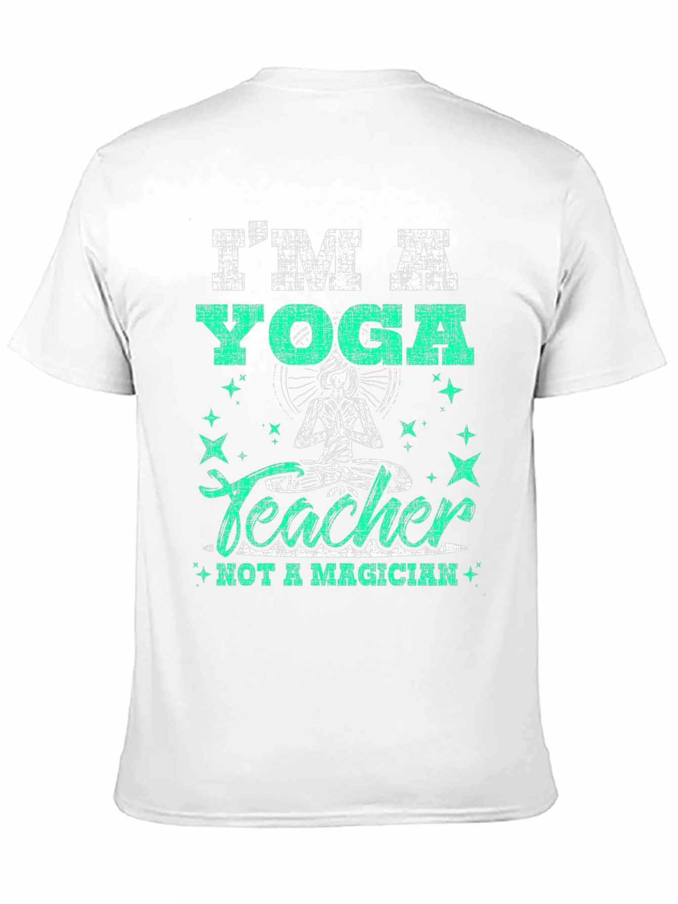 Black I'm A Yoga Teacher Graphic T-Shirt view 11