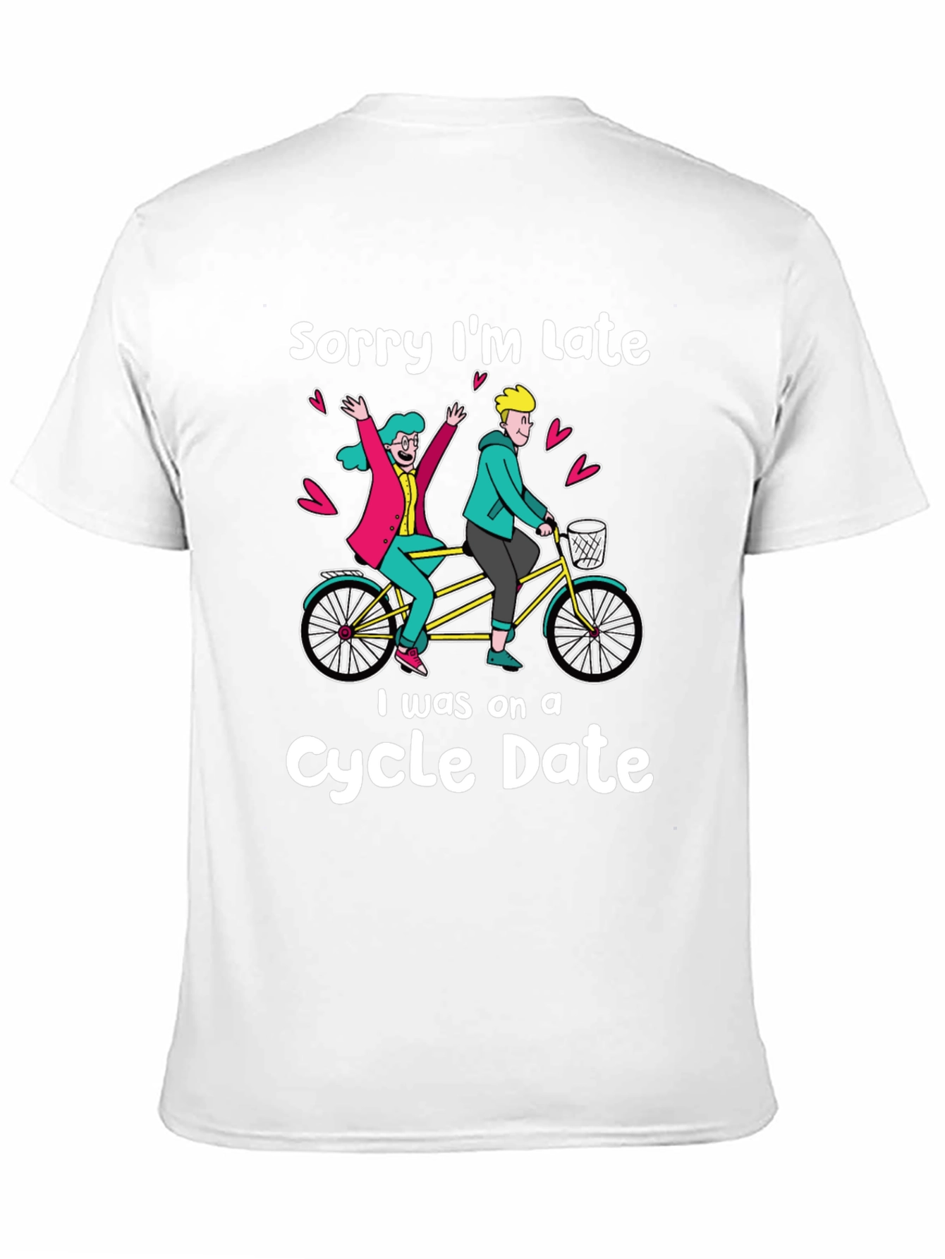 Black Funny Cycle Date Graphic Tee - Unisex view 11