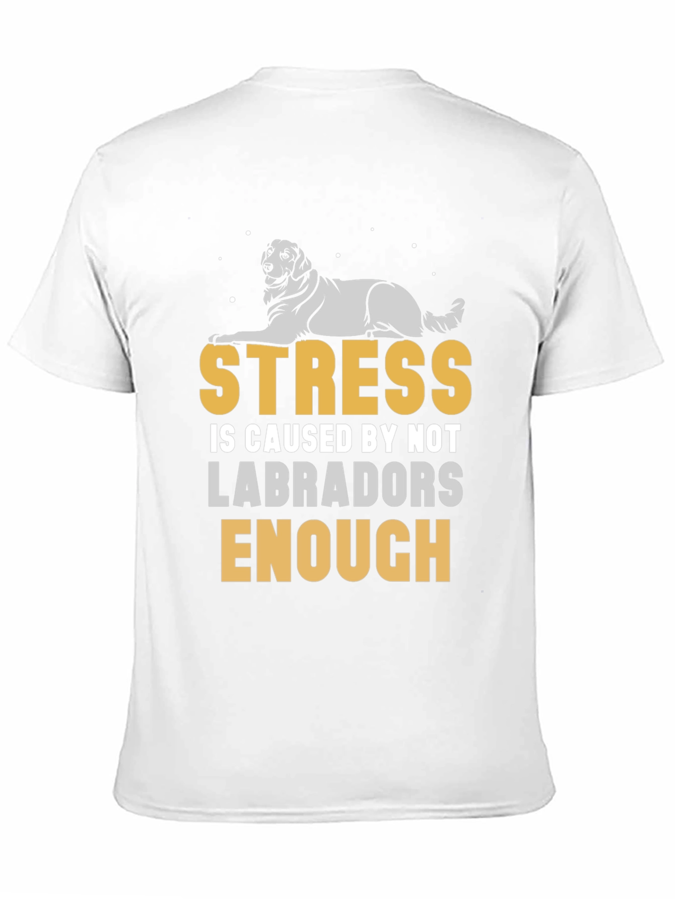 Black Stress Less Labradors T-Shirt view 11