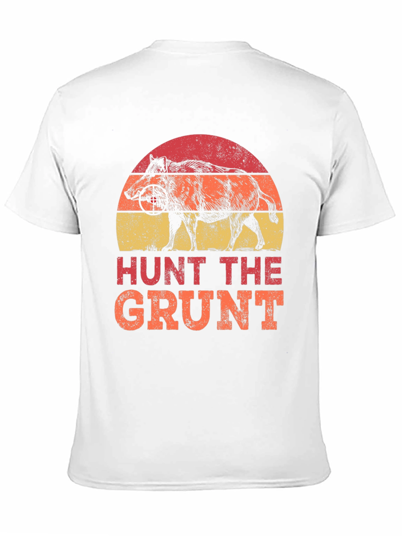 Black Hunt the Grunt T-Shirt - Wild Boar Hunter Tee view 11