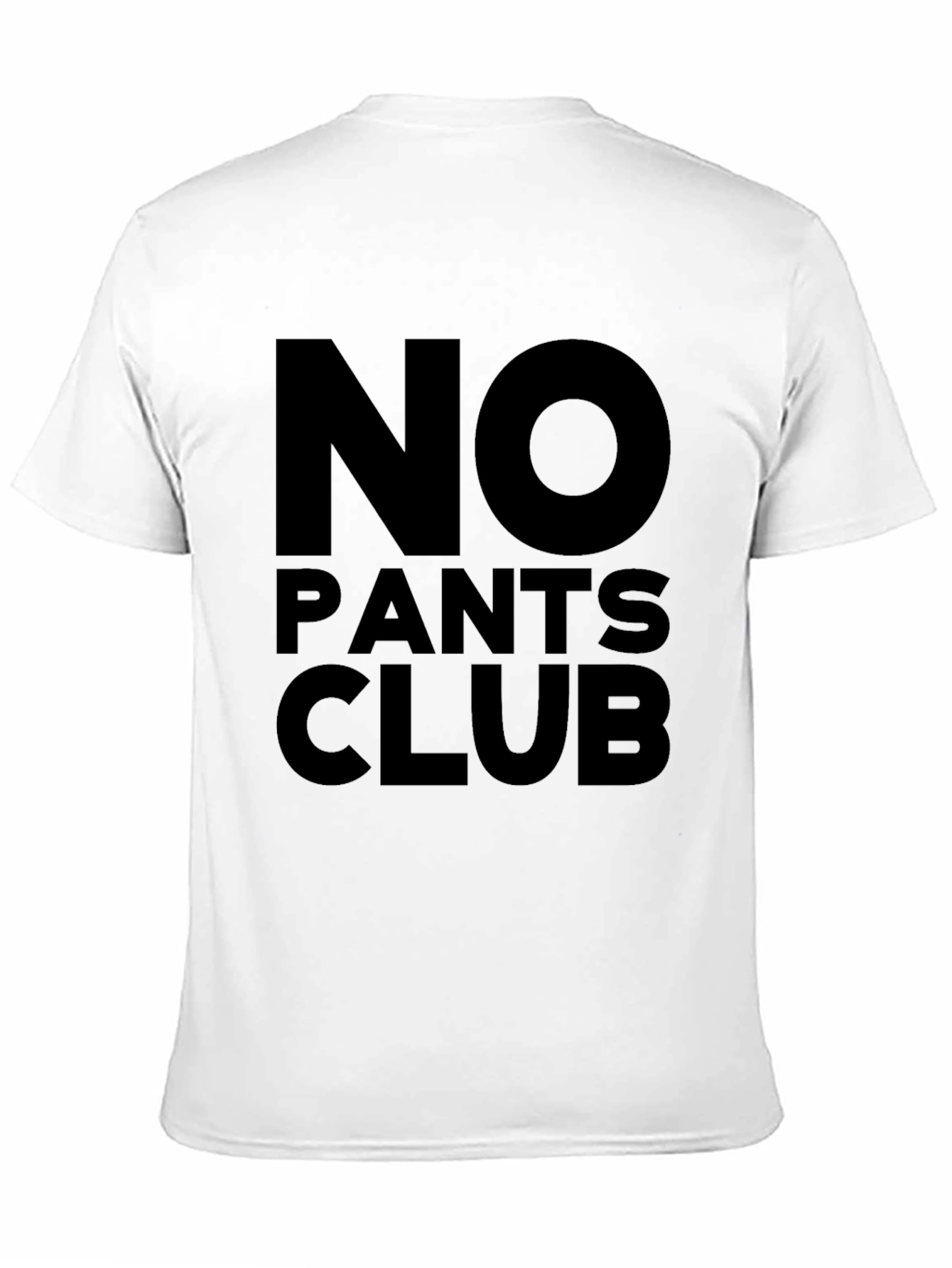 Black No Pants Club Black T-Shirt view 11
