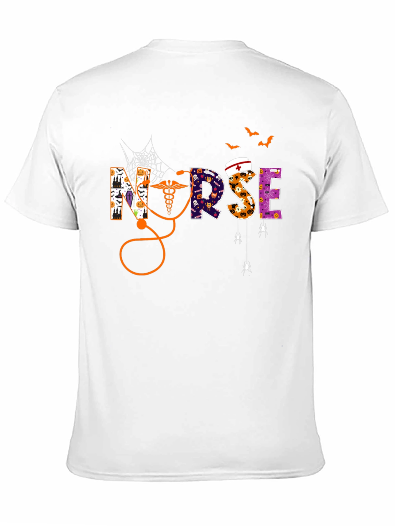 Black Nurse Halloween T-Shirt view 11