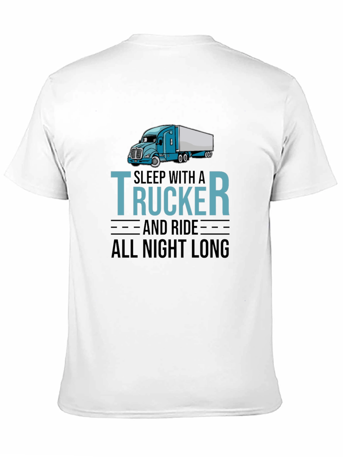 Black Sleep With A Trucker T-Shirt - Trucker Apparel view 11