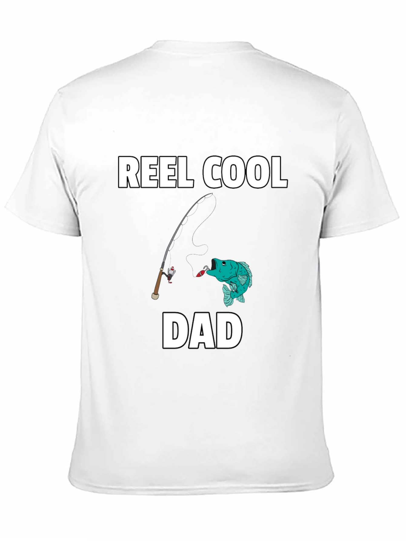 Black Reel Cool Dad T-Shirt - Fishing Graphic Tee view 11