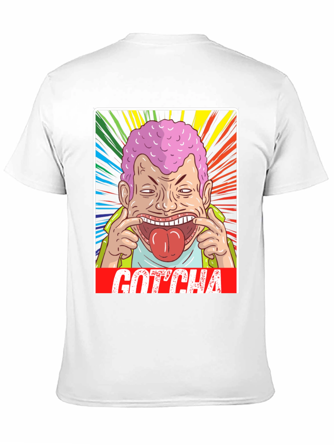 Black Gotcha! Graphic Print Black T-Shirt view 11