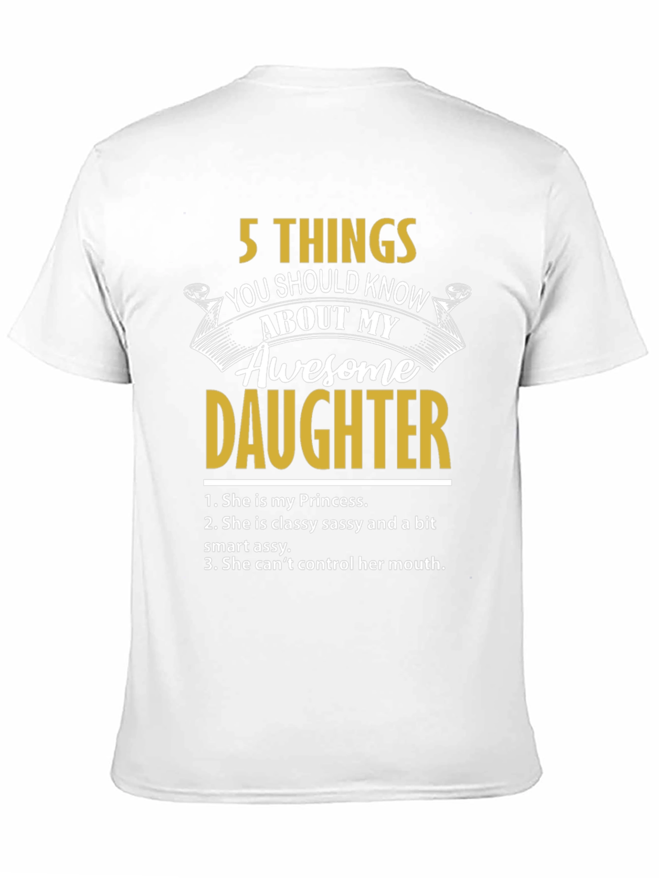 Black Awesome Daughter Graphic T-Shirt view 11
