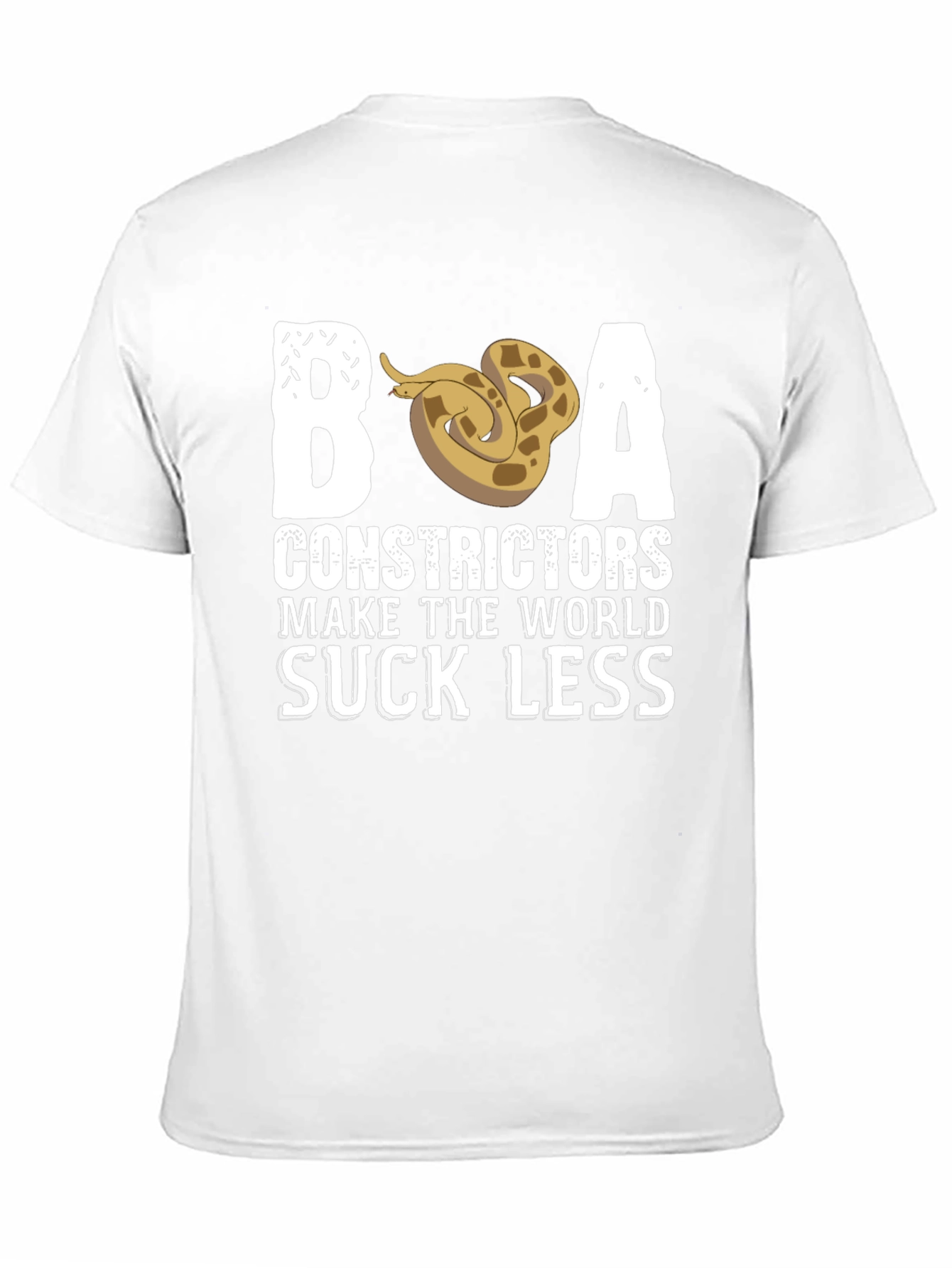 Black Boa Constrictors Make the World Suck Less T-Shirt view 11