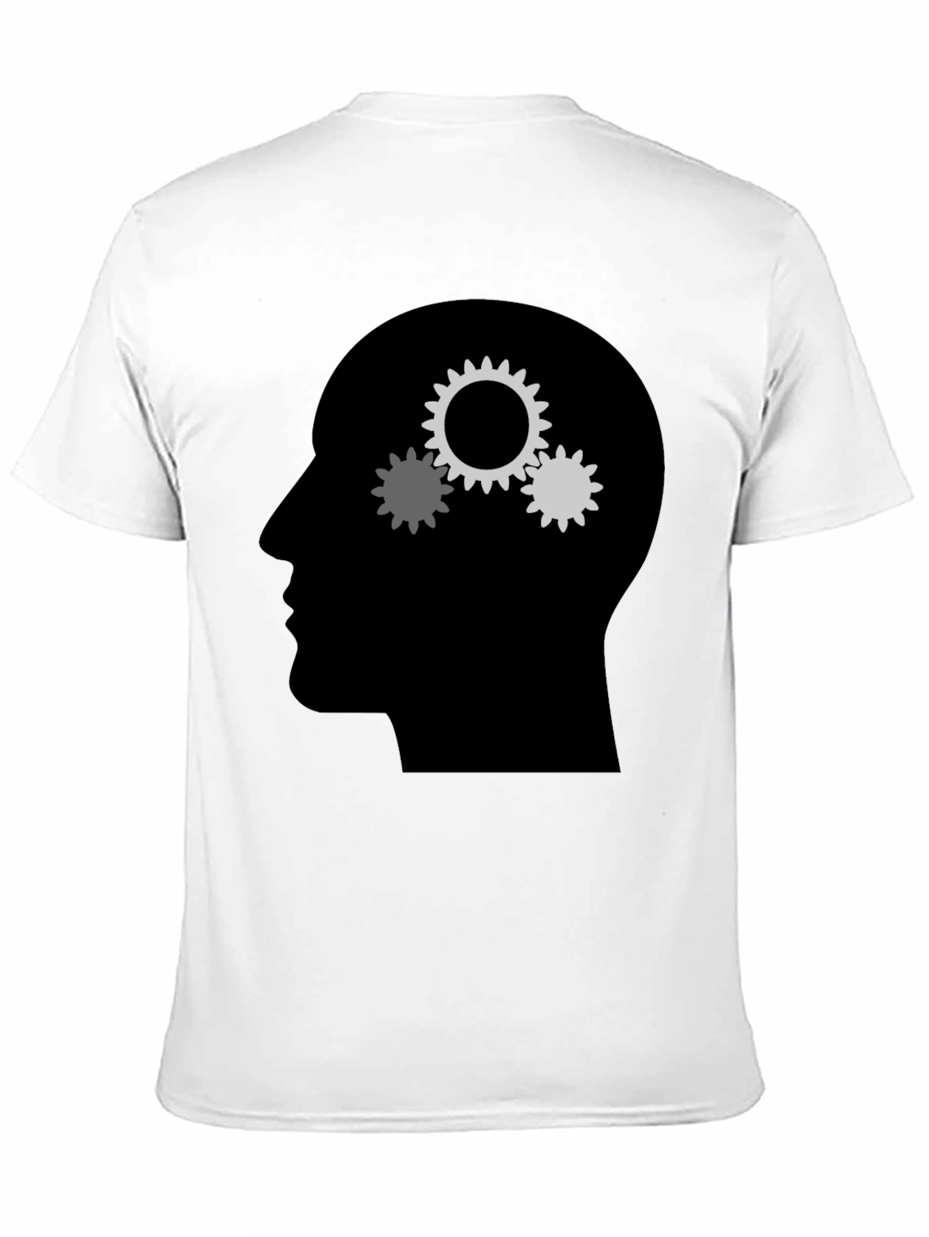 Black Gears Mind T-Shirt - Thinking Design view 11