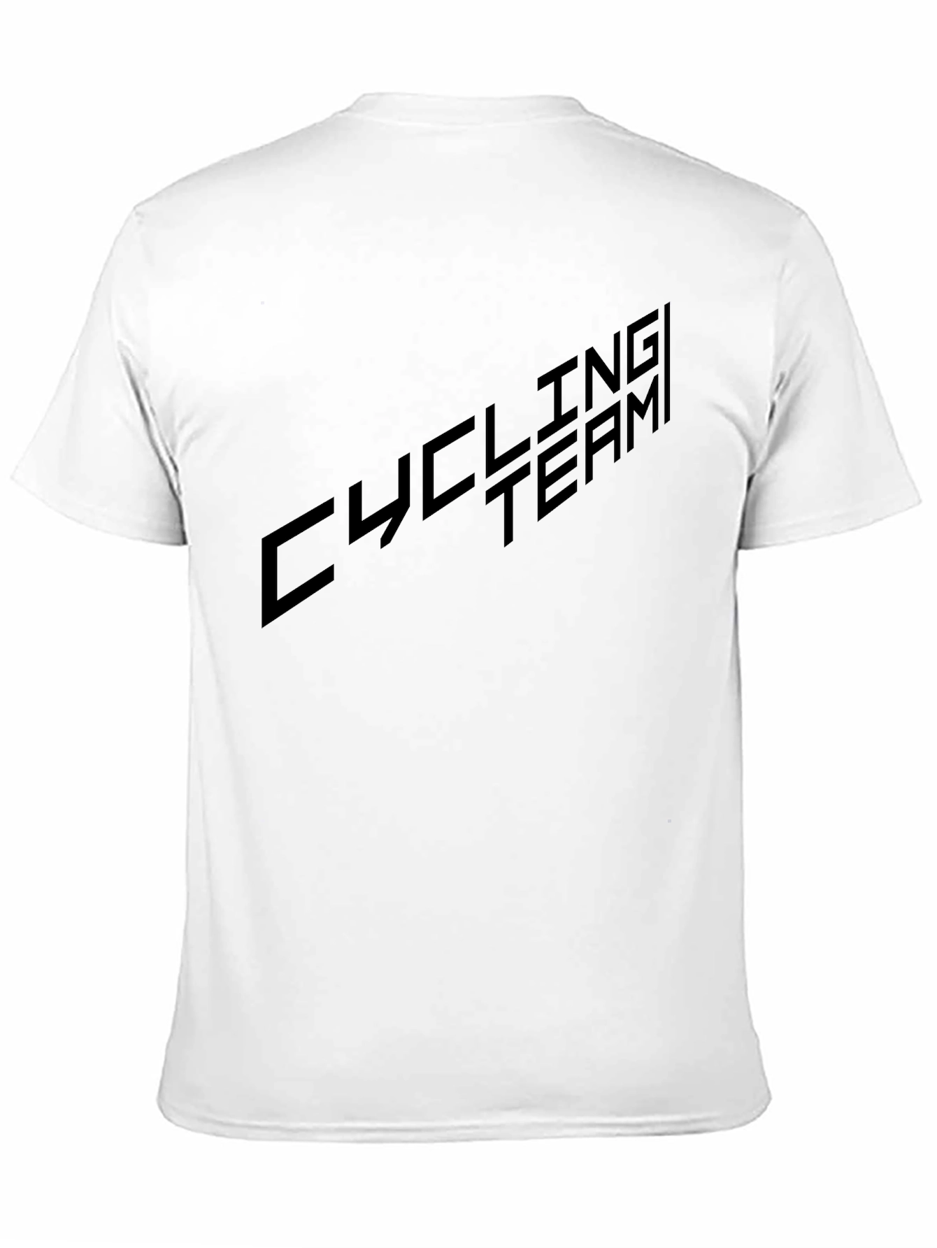 Black Cycling Team Graphic Tee - Black Cotton Blend view 11