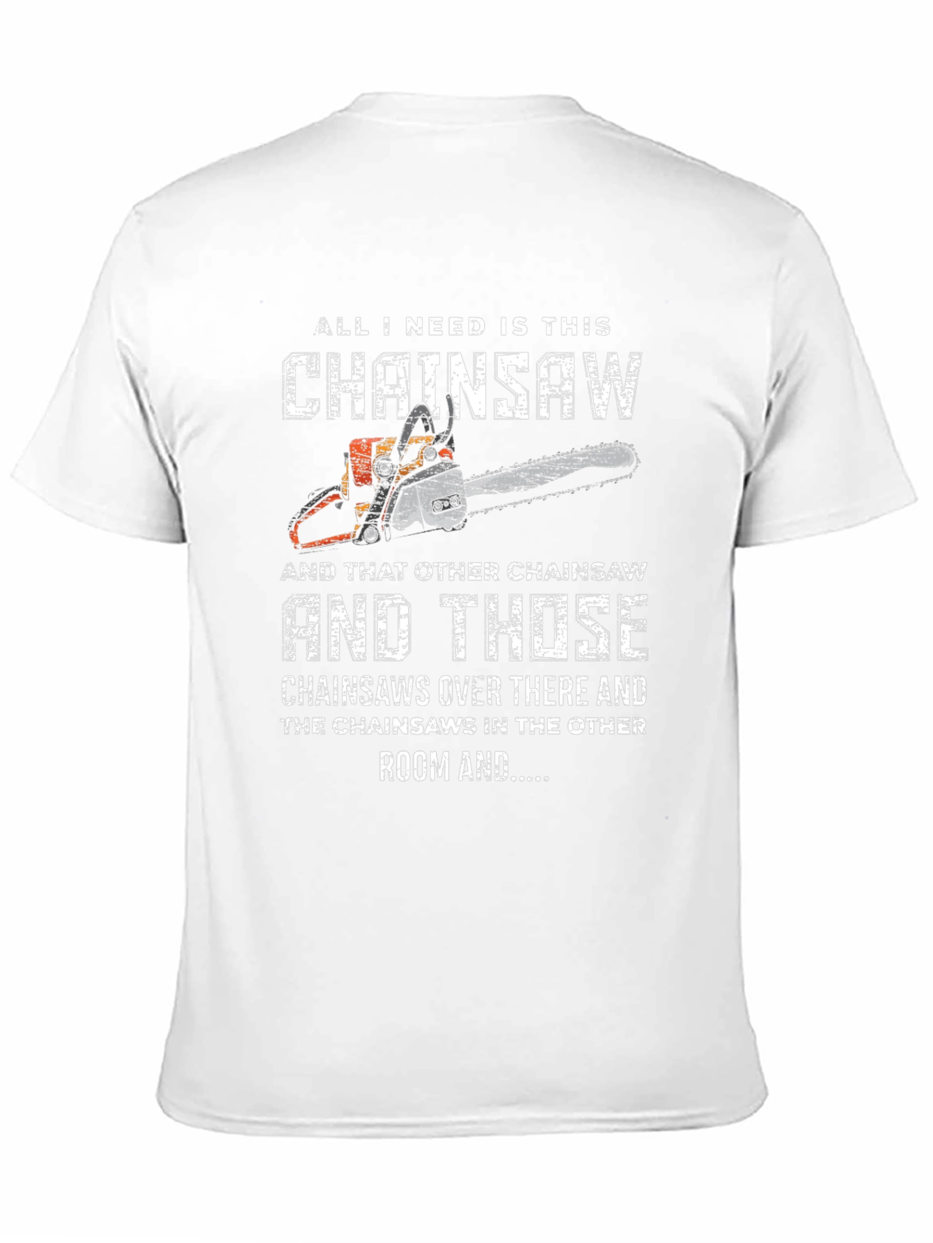 Black Funny Chainsaw Lover T-Shirt view 11