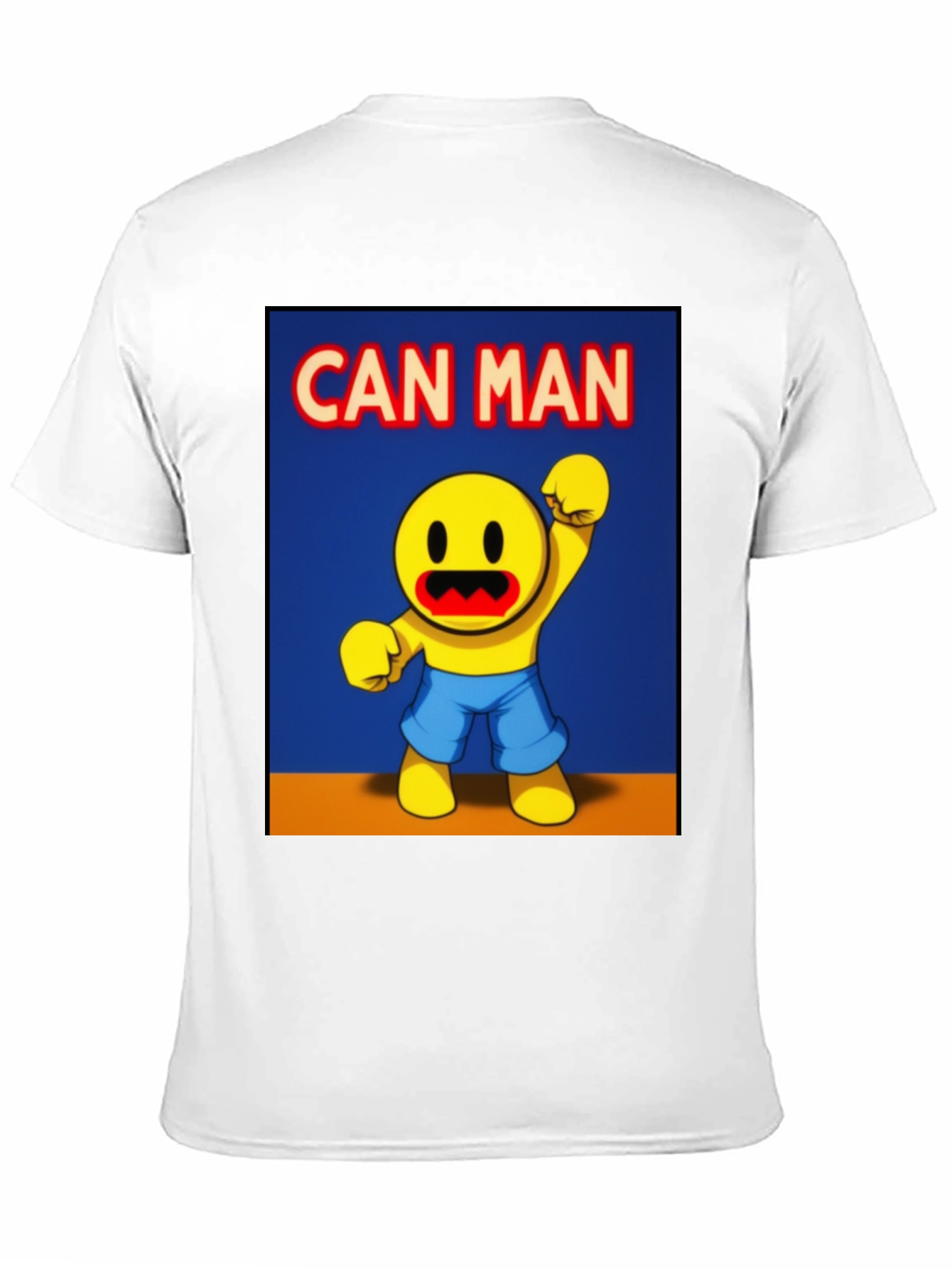 Black Can Man Graphic Tee - Black Cotton Blend view 11