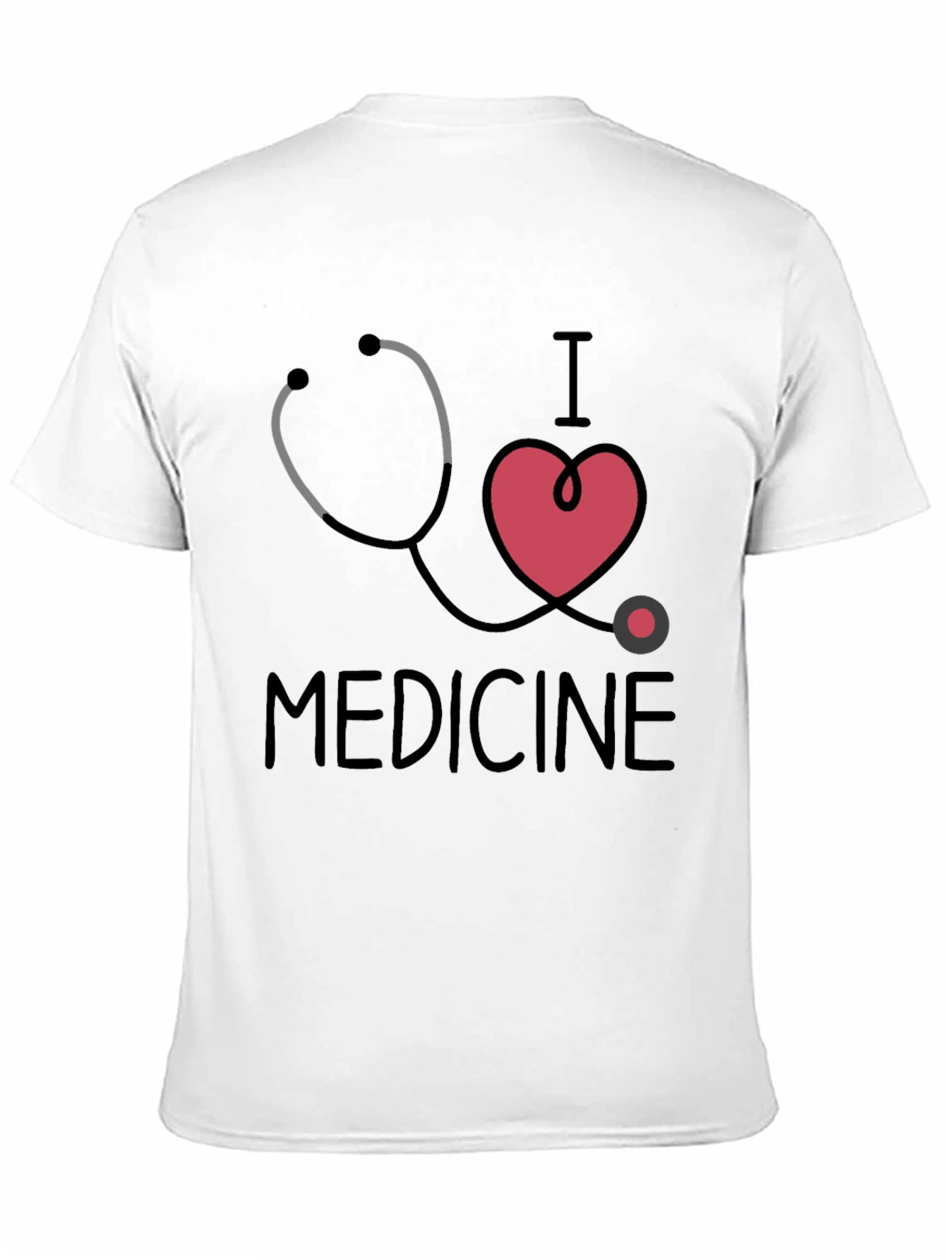 Black I Love Medicine Graphic T-Shirt - Black view 11