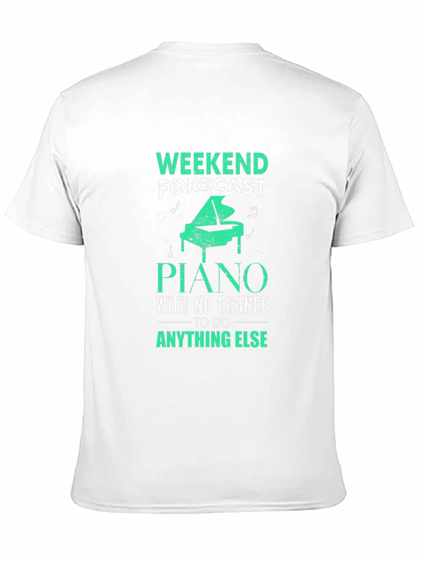 Black Weekend Forecast Piano T-Shirt - Music Lover Gift view 11