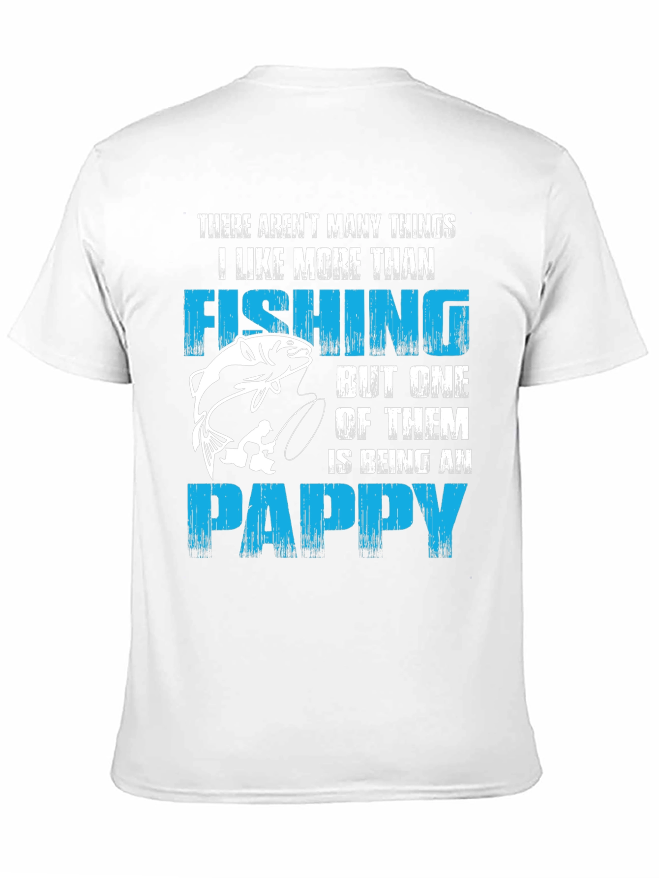 Black Fishing Pappy Graphic T-Shirt - Gift for Grandpas view 11