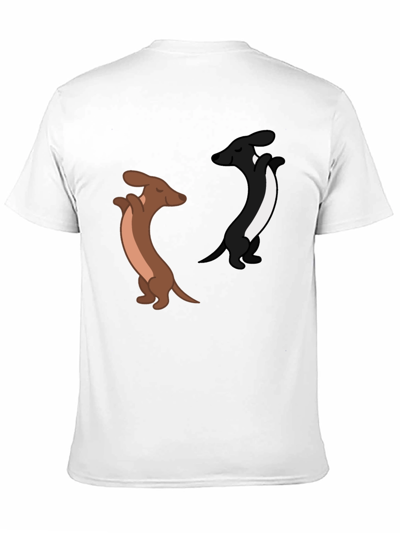Black Dancing Dachshund Graphic Tee - Black Cotton Blend view 11