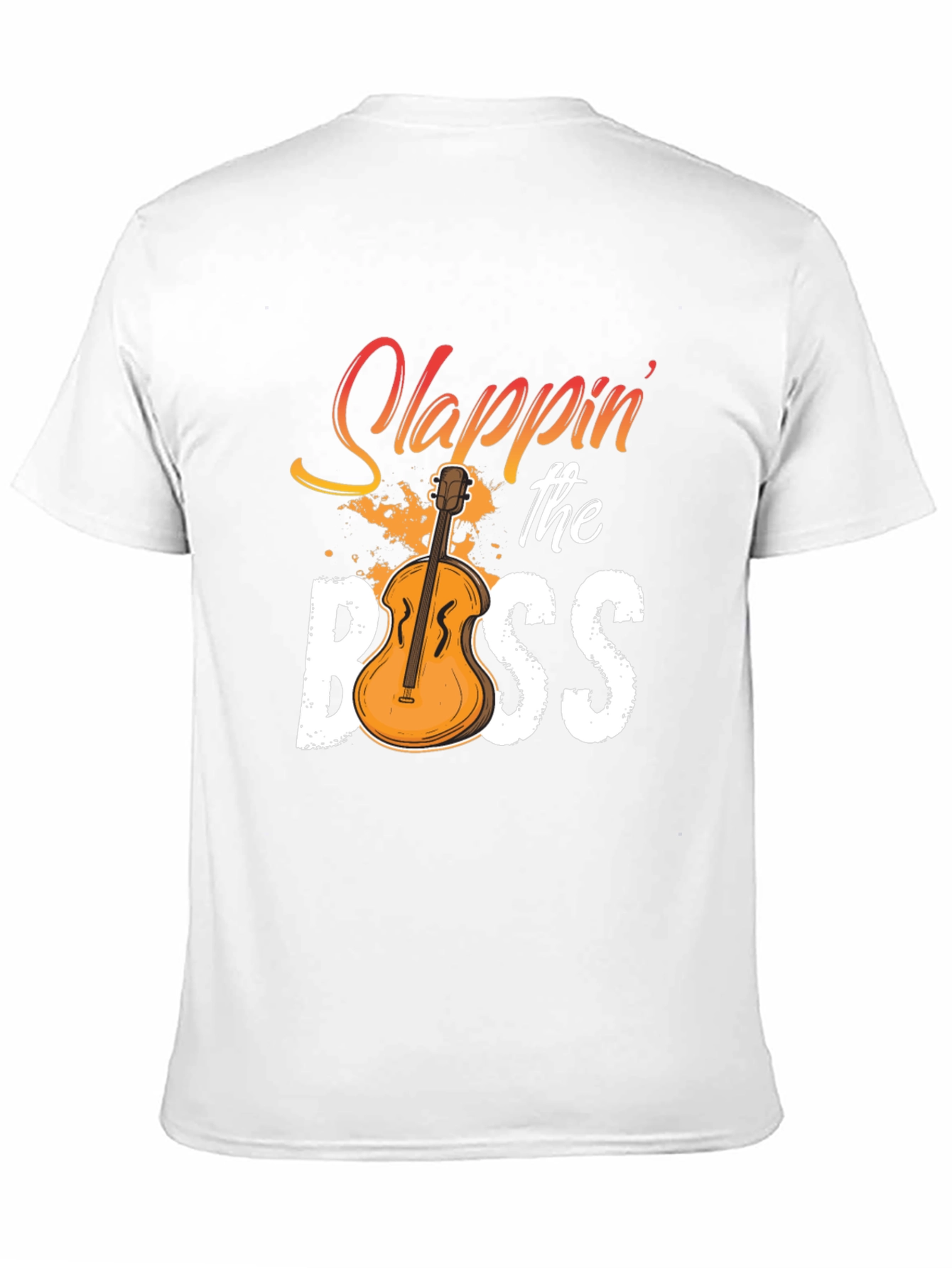 Black Slappin' the Bass T-Shirt - Musician Novelty Tee view 11