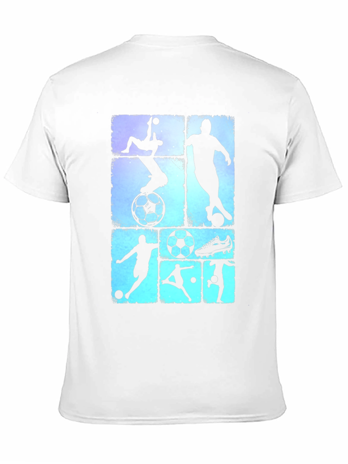 Black Soccer Silhouette Graphic Tee - Black T-Shirt view 11