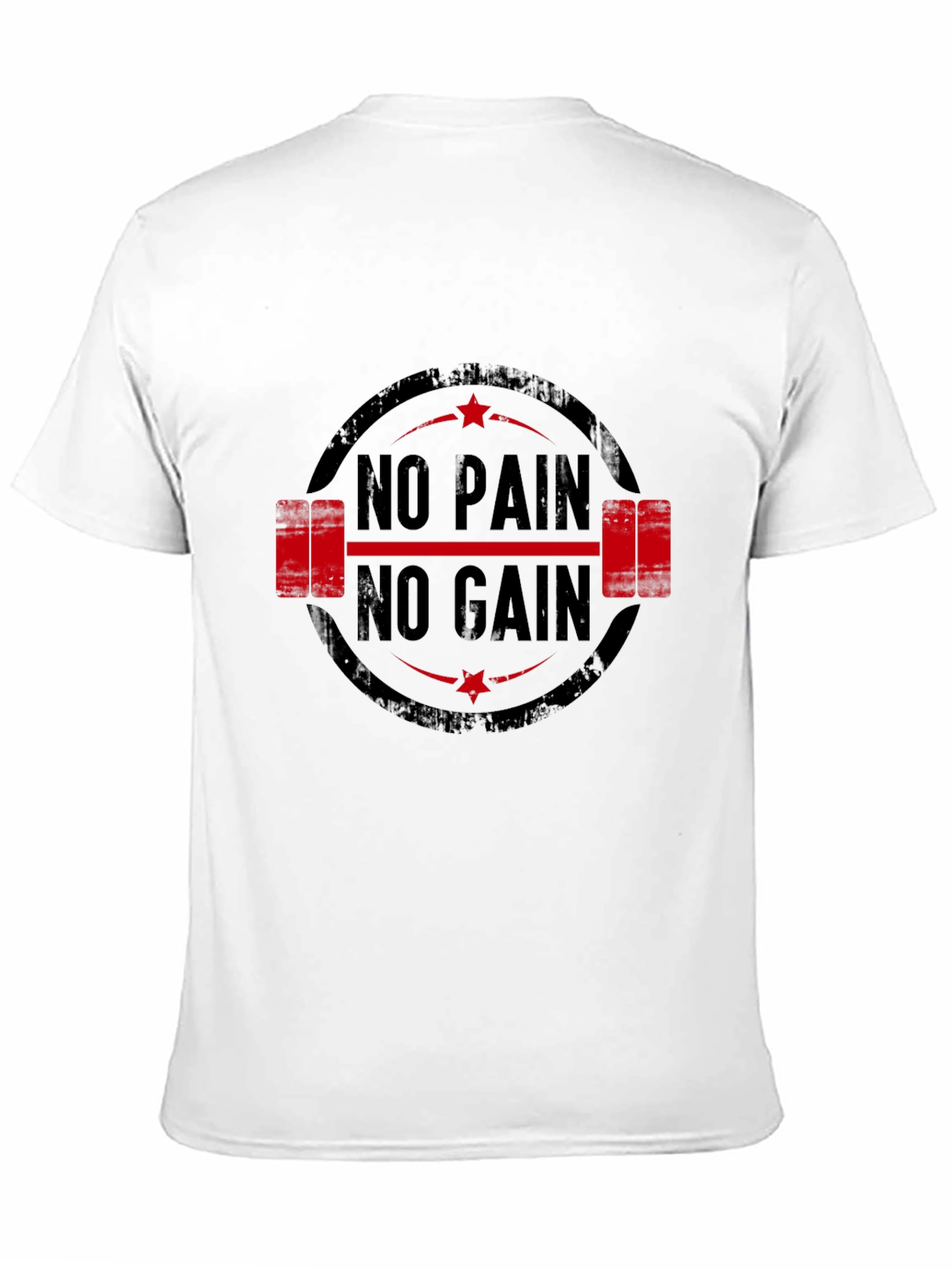 Black No Pain No Gain Gym T-Shirt view 11
