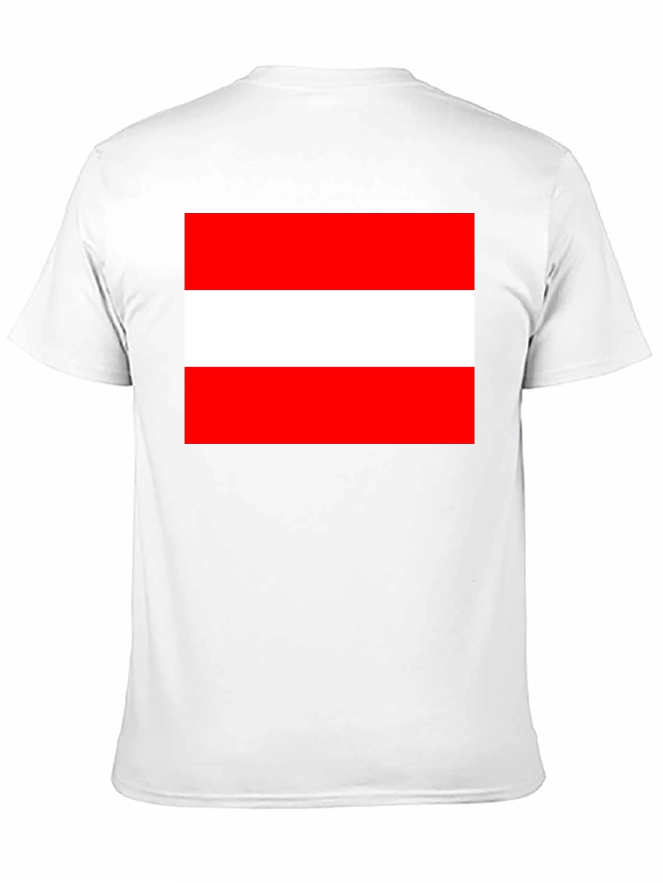 Austria Flag T-Shirt - Black Cotton Tee - 11